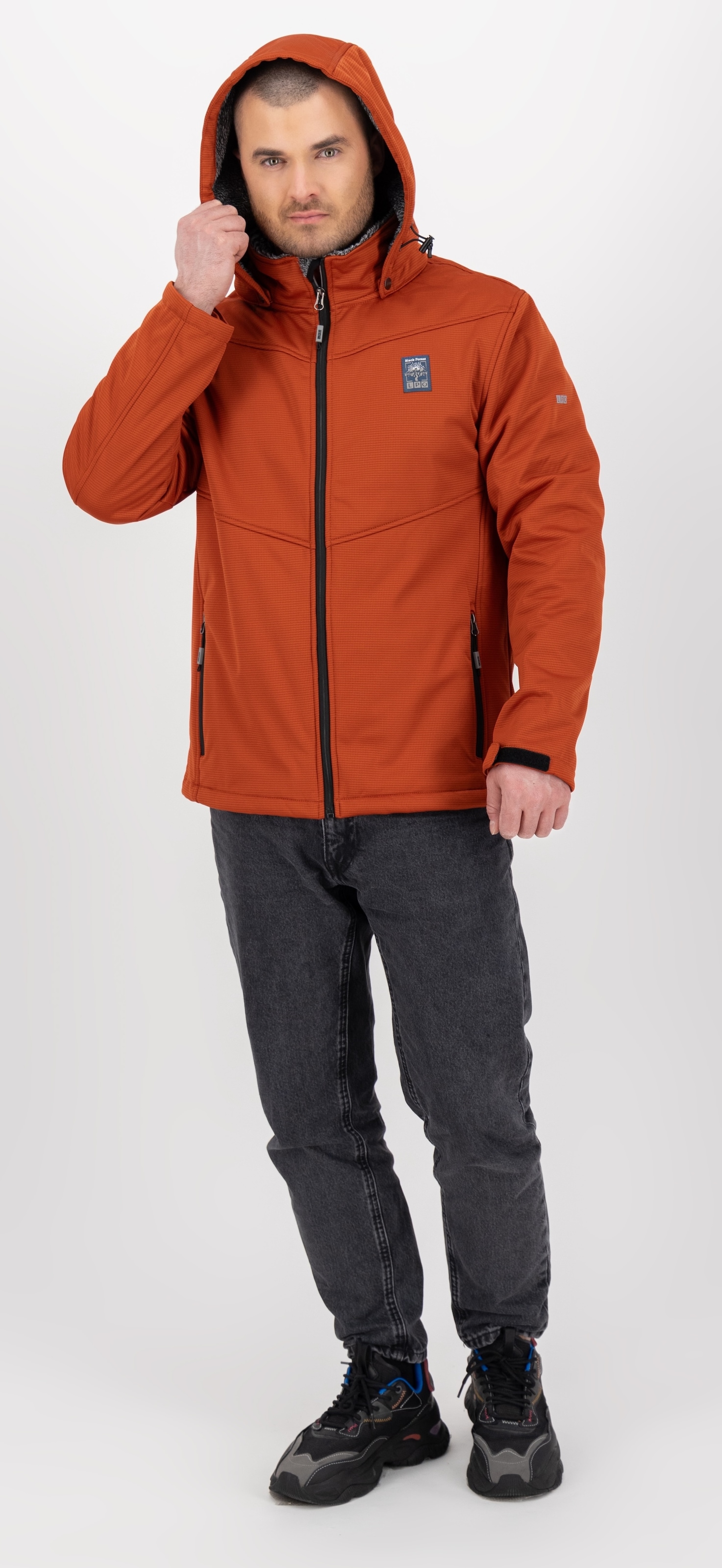 LPO Softshelljacke »LARON 2 MN«, abnehmbare Kapuze