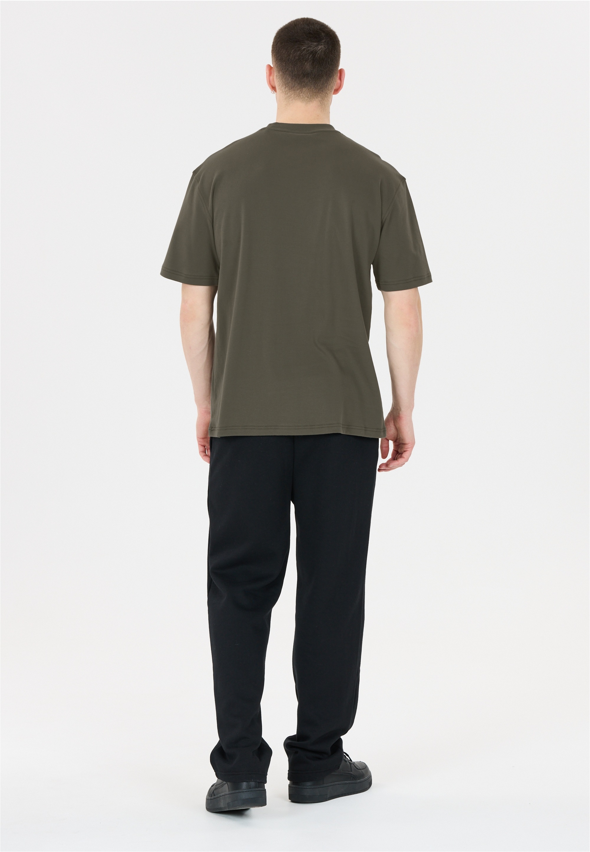 Funktionsshirt VIRTUS "Roake", Herren, Gr. L, khaki, 100% Baumwolle, unifarben, normal, Rundhals, Shirts Funktionsshirt, mit atmungsaktiver Eigenschaft 3