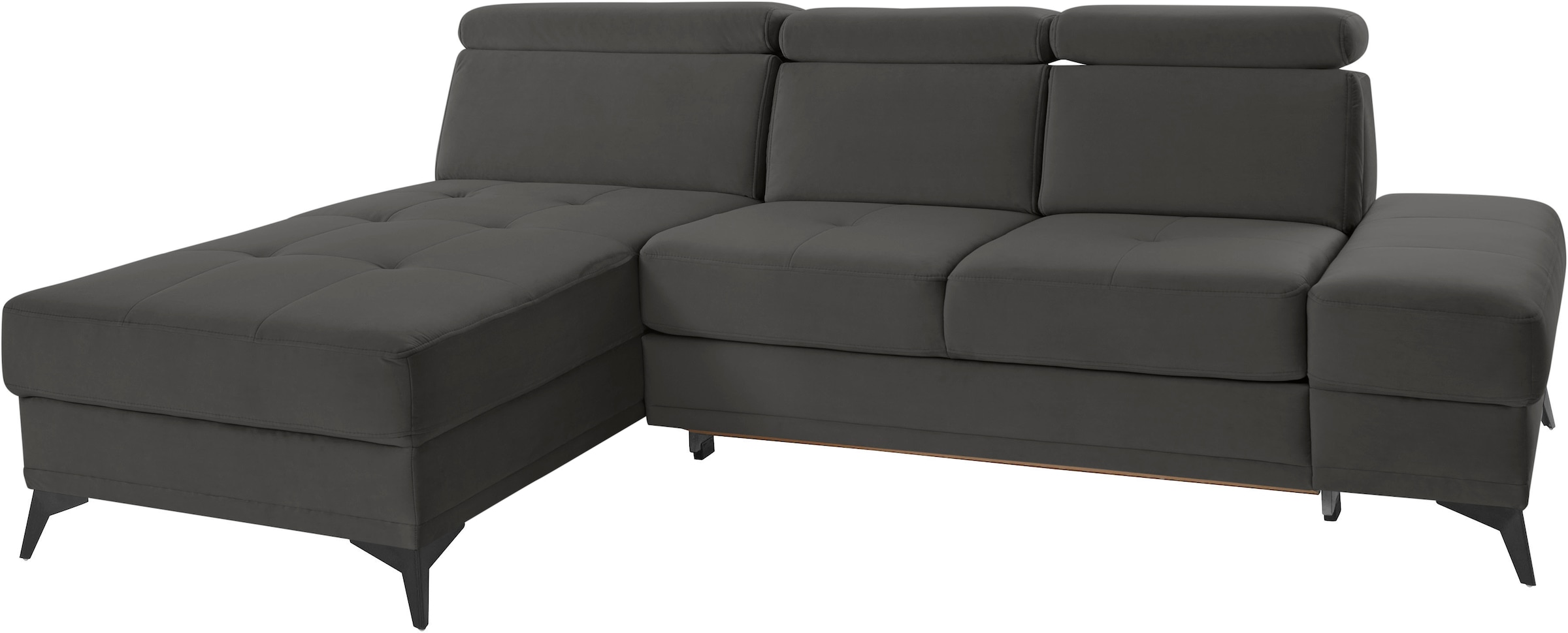 INOSIGN Ecksofa »Cardiz L-Form« inkl.Kopfteilverstellung und Federkern wahlweise mit Bettfunktion