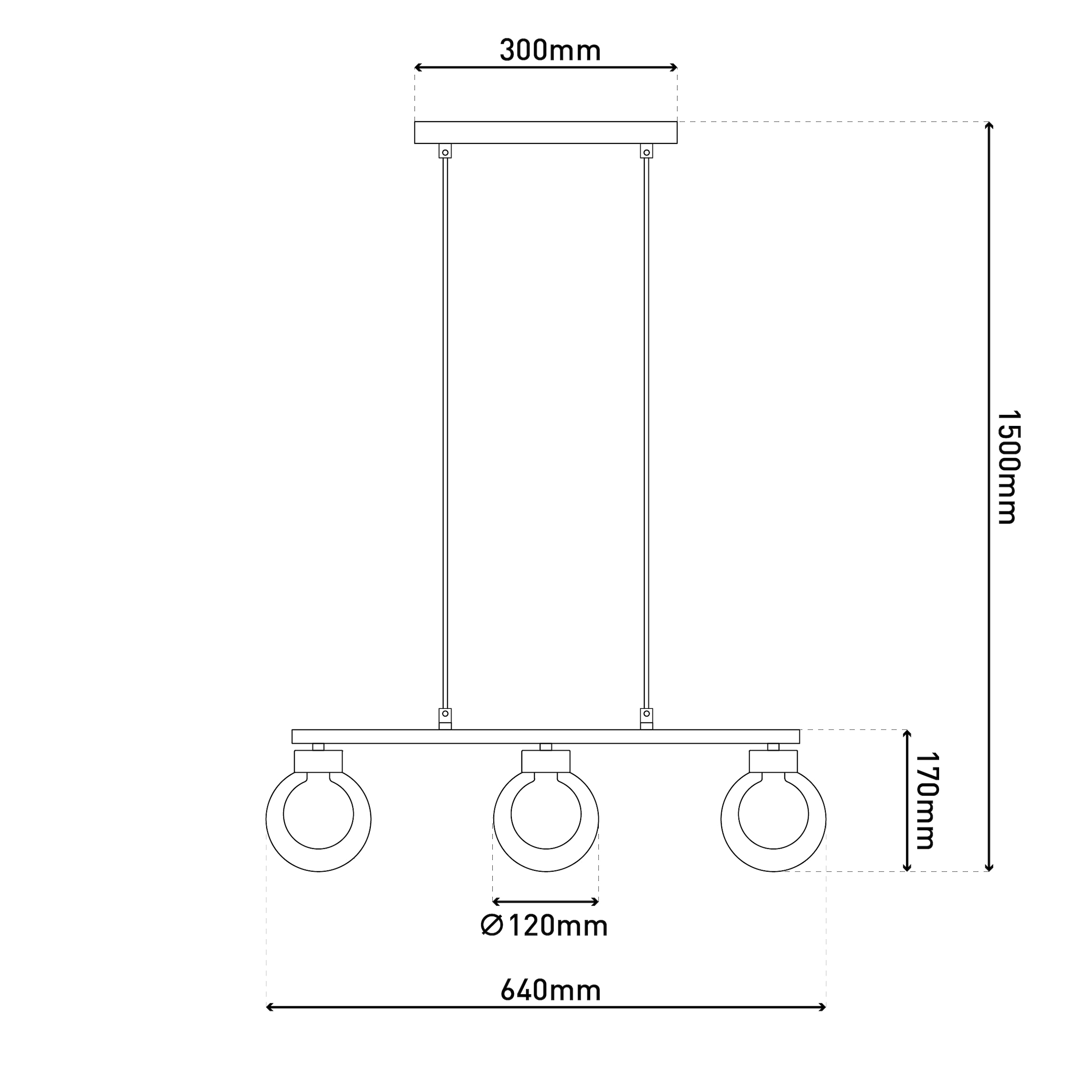 näve Pendelleuchte »Donika« G9 1 Stk. Glasschirme in amber, exkl. G9, Gestell braun