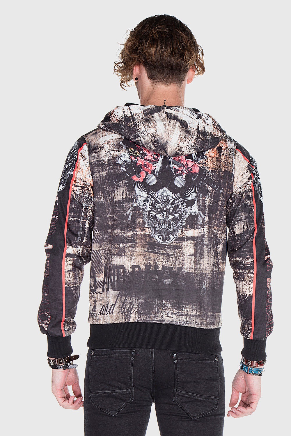 Cipo & Baxx Kapuzenpullover »Sweatshirt«, mit coolem Allover-Print