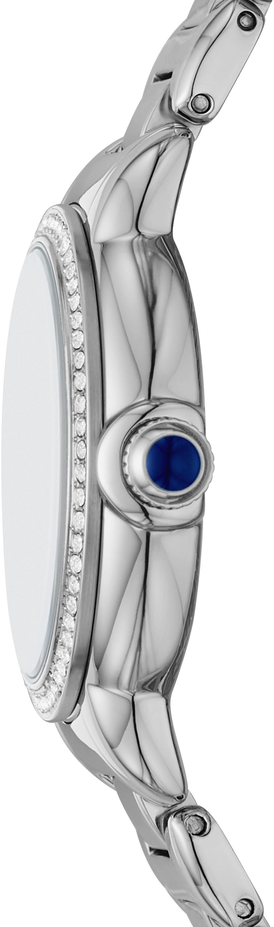Emporio Armani Quarzuhr, Armbanduhr, Damenuhr, Edelstahlarmband, analog
