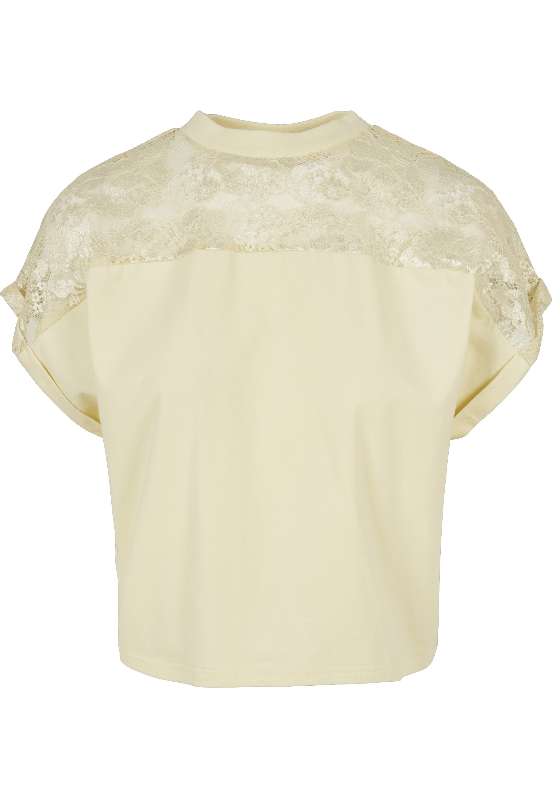 URBAN CLASSICS Kurzarmshirt »Urban Classics Damen Ladies Short Oversized Lace Tee« 1 Stk.