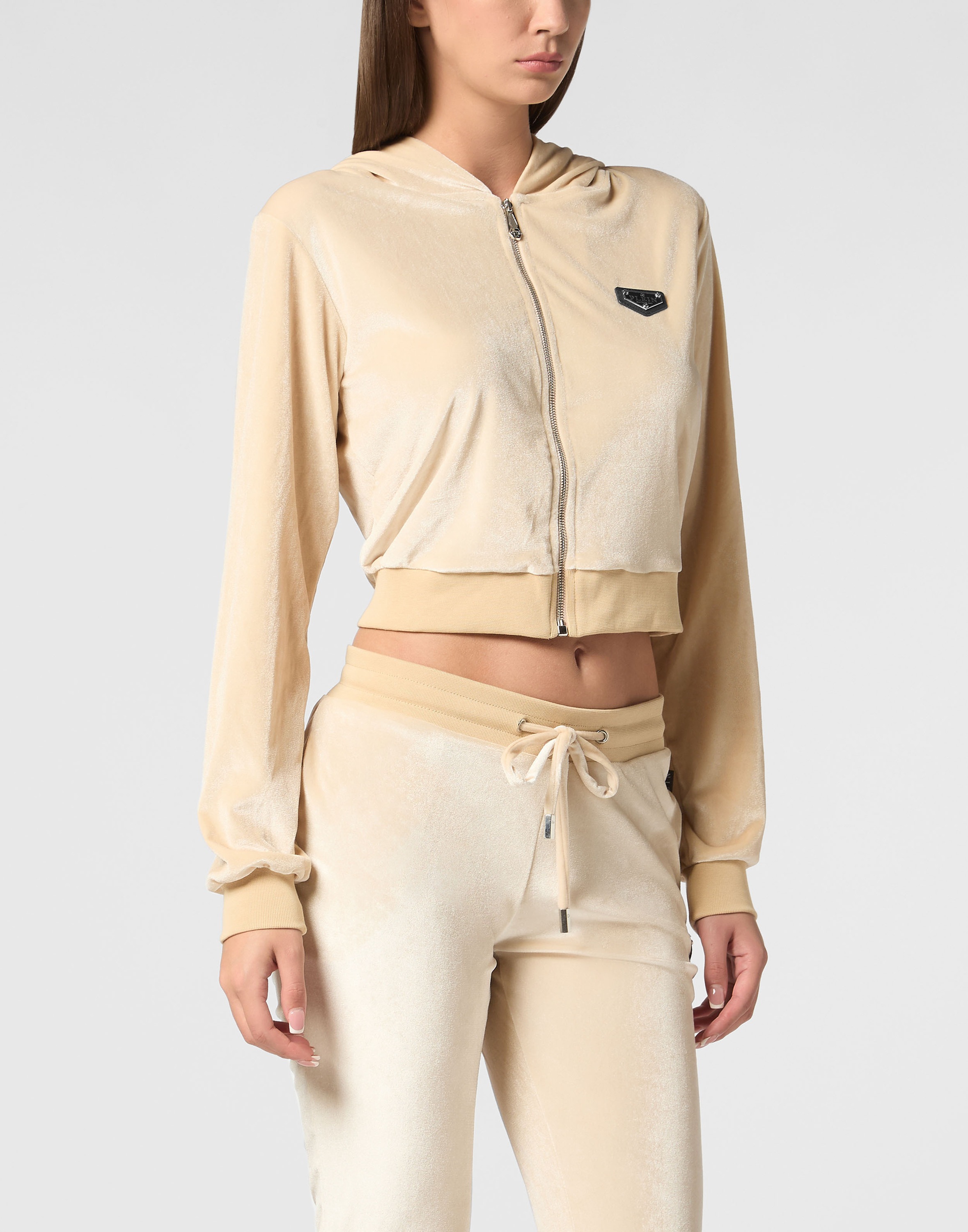 PHILIPP PLEIN Kapuzensweatjacke "Skull Mit Schmucksteinen" günstig online kaufen