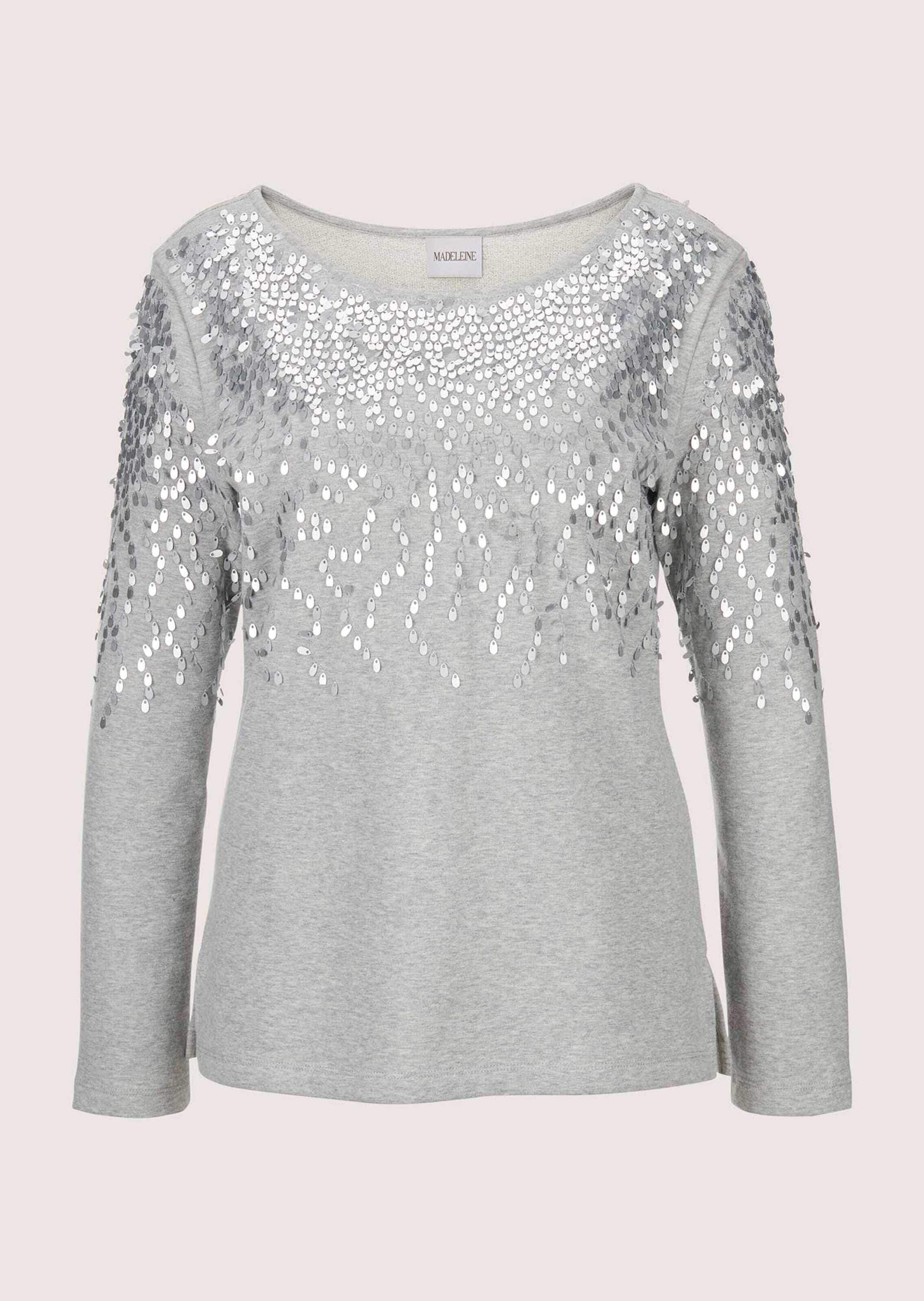 MADELEINE Langarmshirt "Sweatshirt Glitzeroberteil mit funkelnden Details" günstig online kaufen