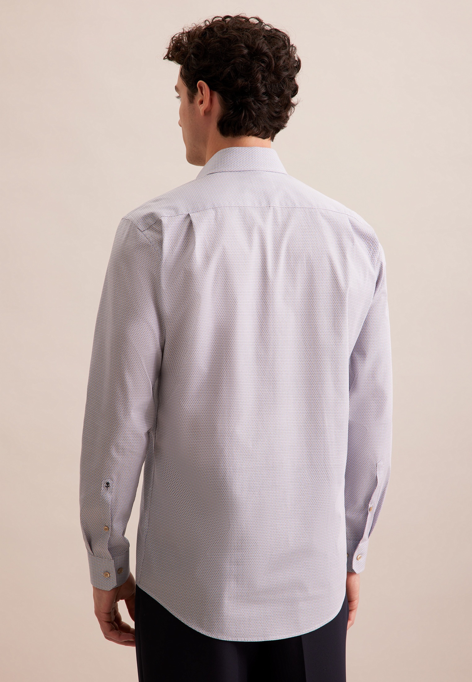 seidensticker Businesshemd "Comfort", Comfort Langarm Kentkragen Druck günstig online kaufen