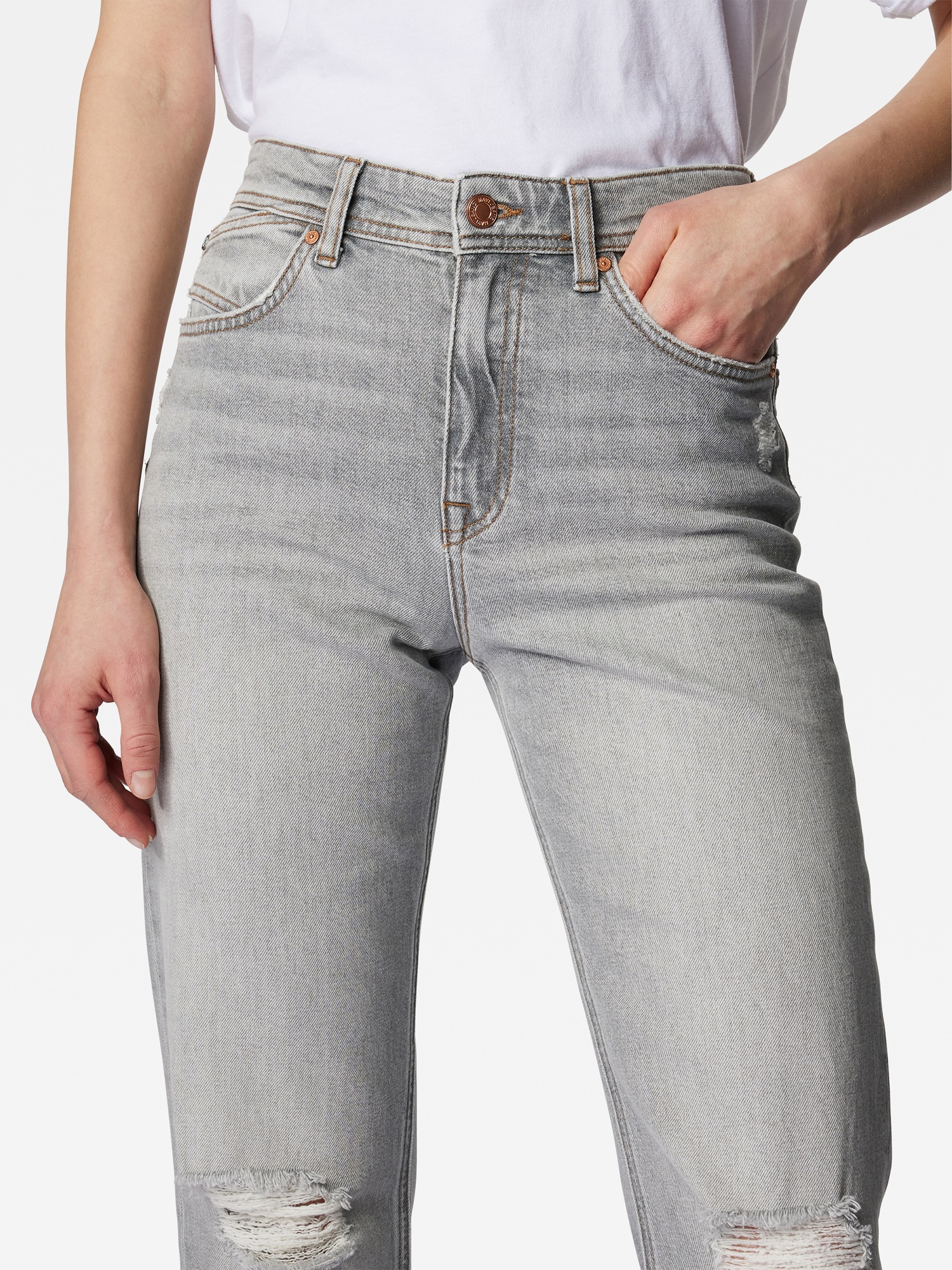 Mavi Straight-Jeans »BARCELONA SLIT«, Straight Leg Jeans mit Schlitz