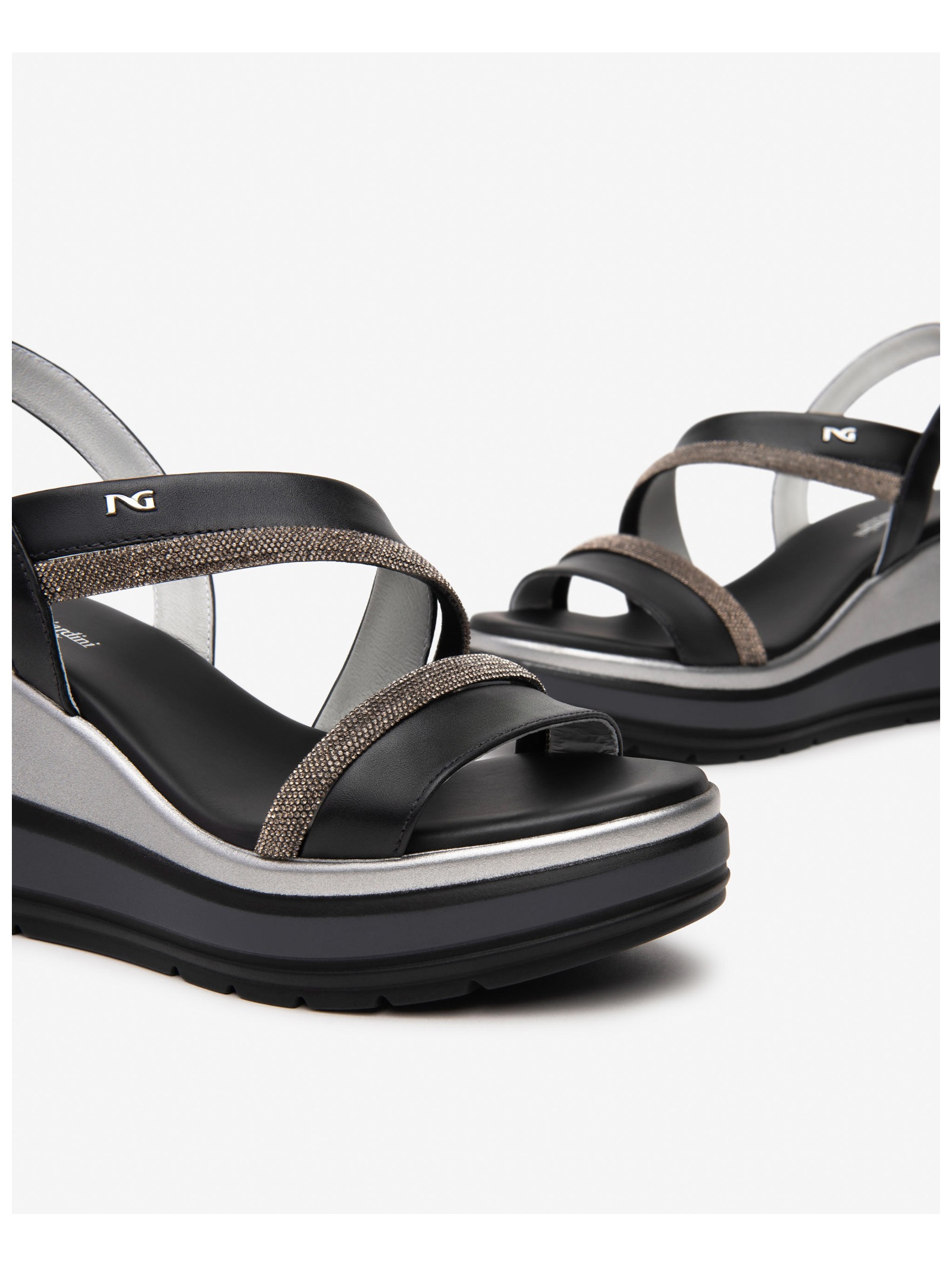 Nero Giardini Keilsandalette »Nero Giardini Sandalen Leder«