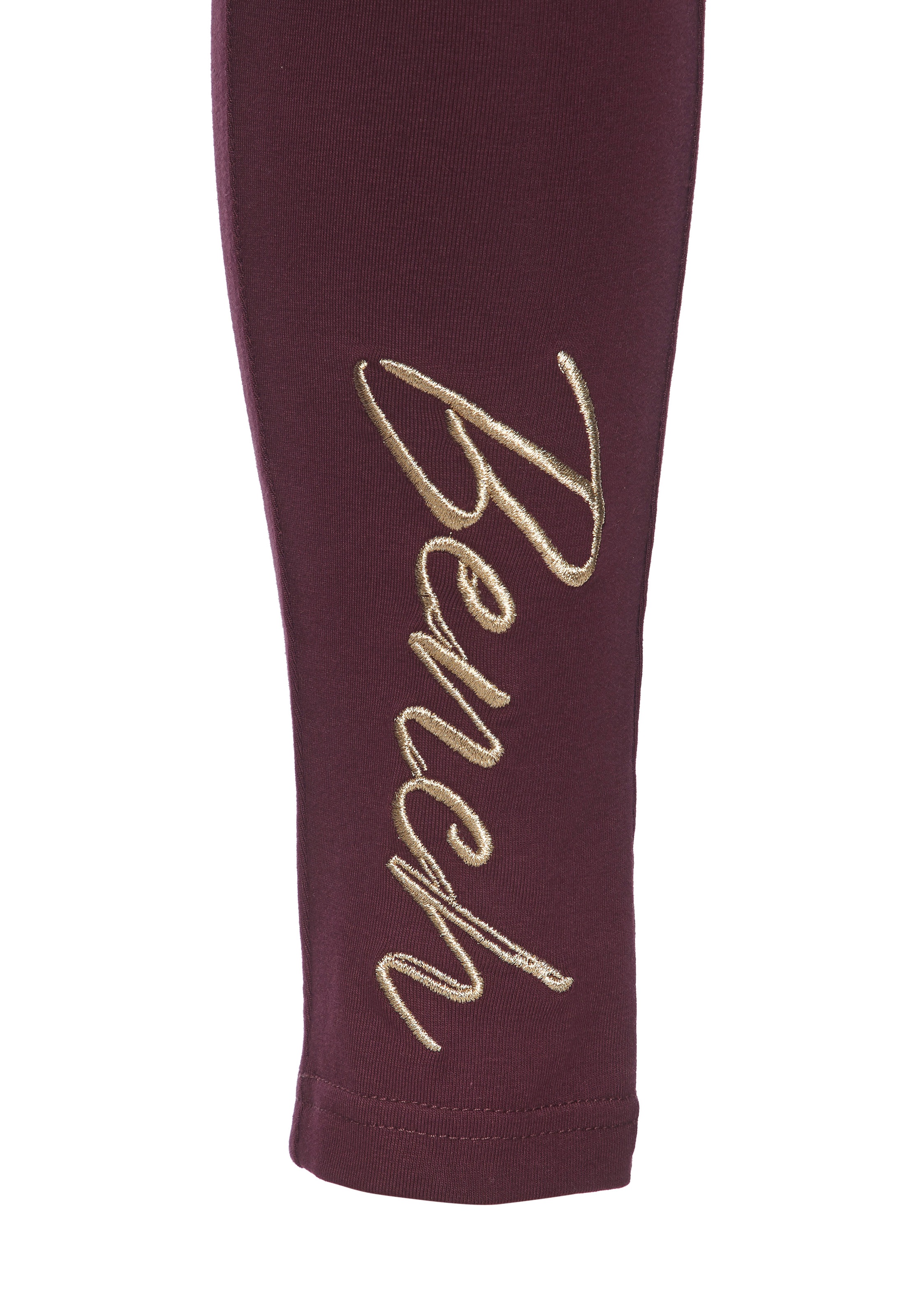 Bench. Loungewear Leggings  mit glänzender Logostickerei