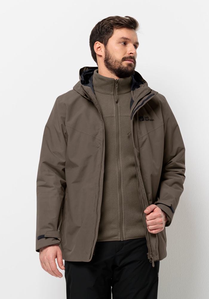 3-in-1-Funktionsjacke »ALTENBERG 3IN1 JKT M«, (2 teilig), mit Kapuze