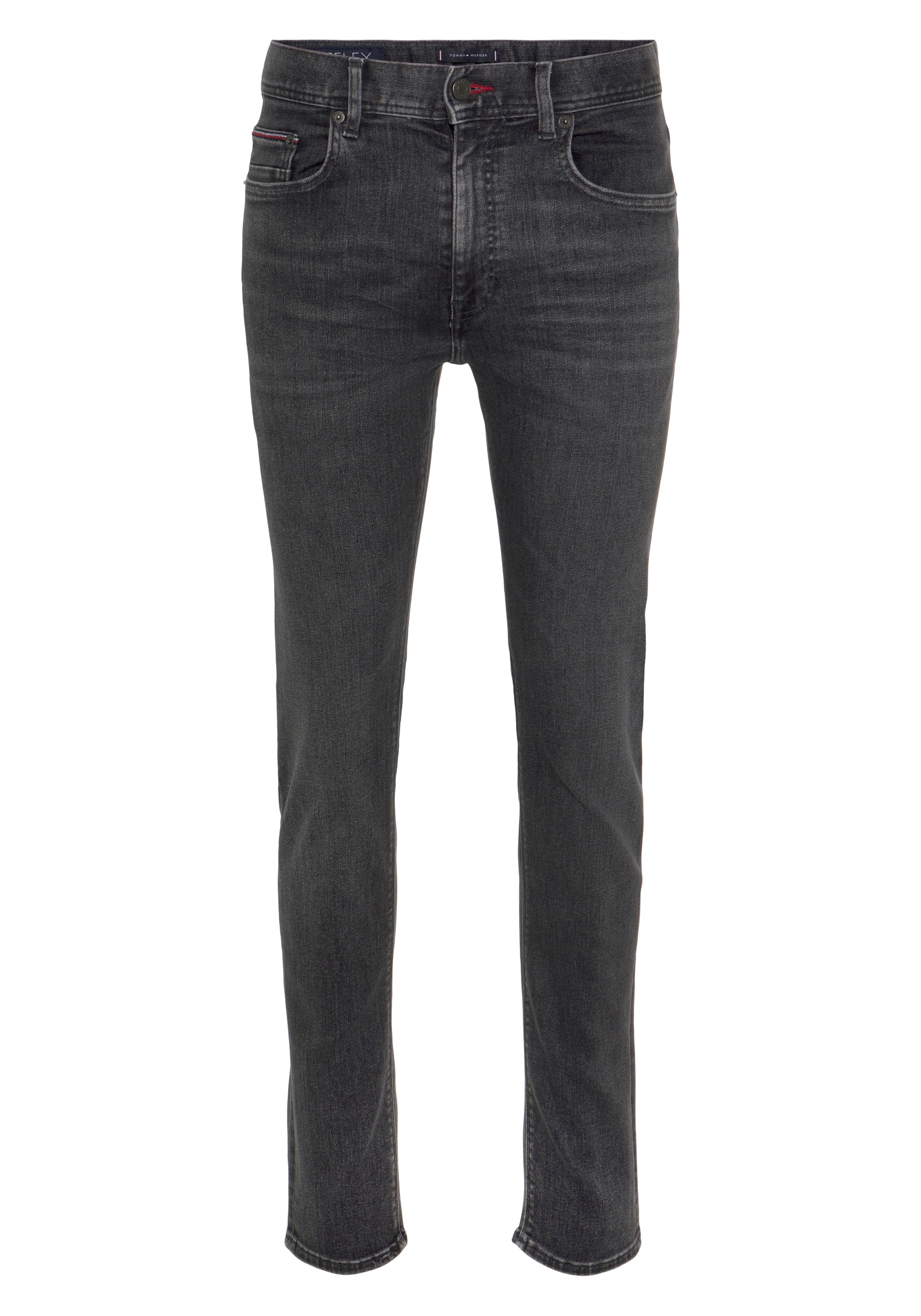 Tommy Hilfiger 5-Pocket-Jeans »SLIM BLEECKER PSTR«, mit Tommy Hilfiger Leder-Batch am hinteren Bundabschluss