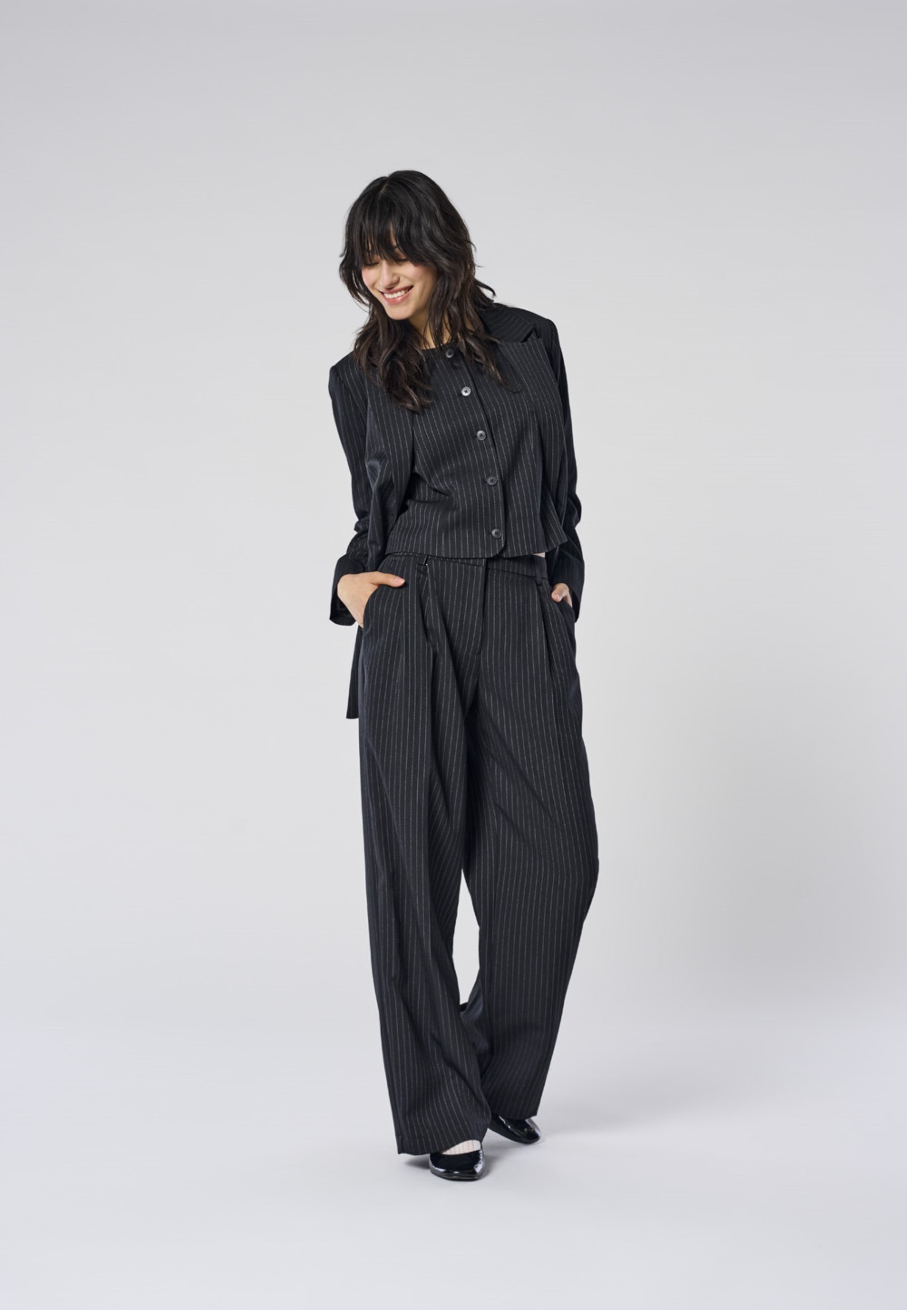 ONLY Anzughose "ONLREINA HW PLEAT STR PINS PANT TLR NOOS" günstig online kaufen