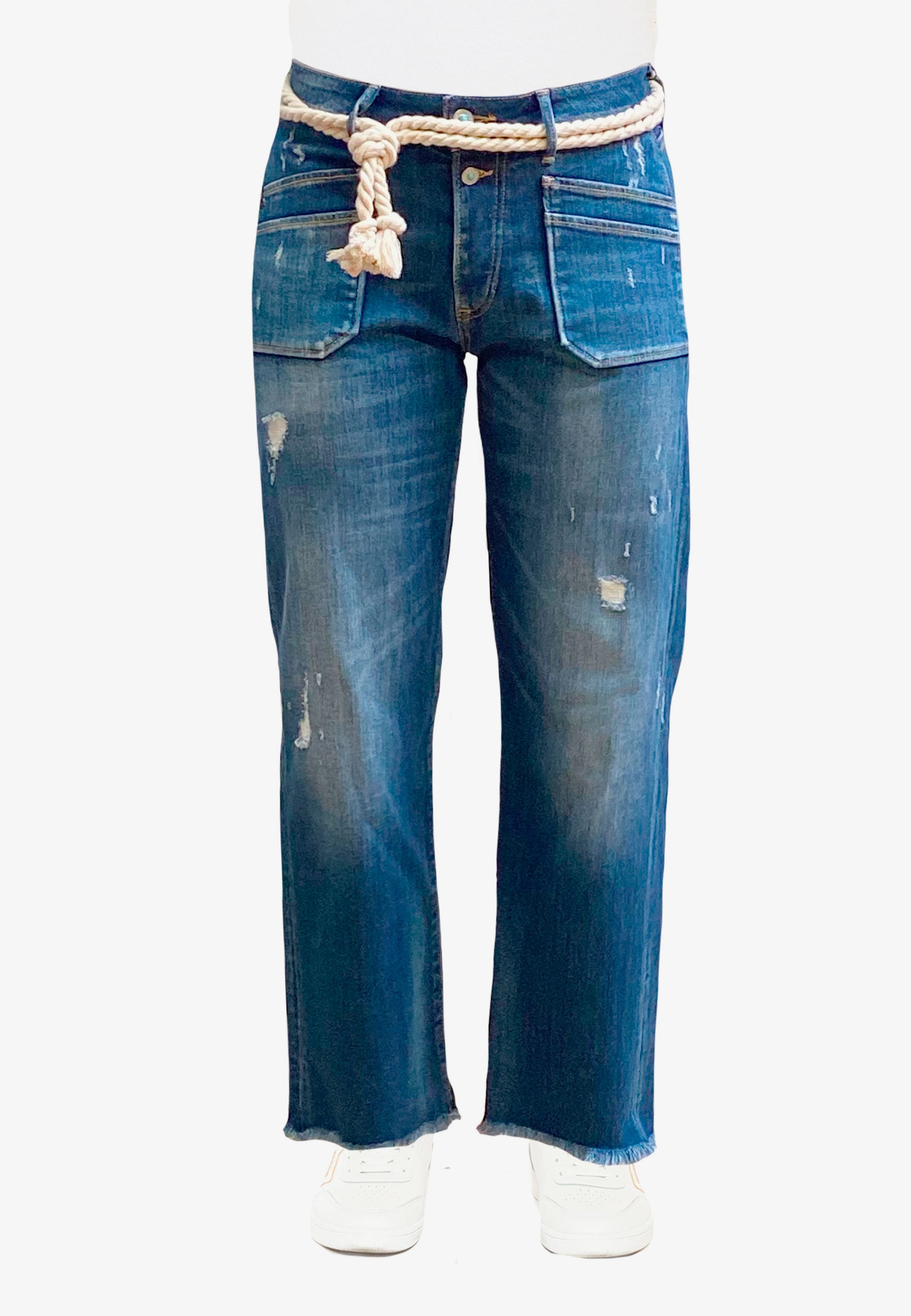 Le Temps Des Cerises Bequeme Jeans "PRICILIA", mit trendigen Used-Elementen