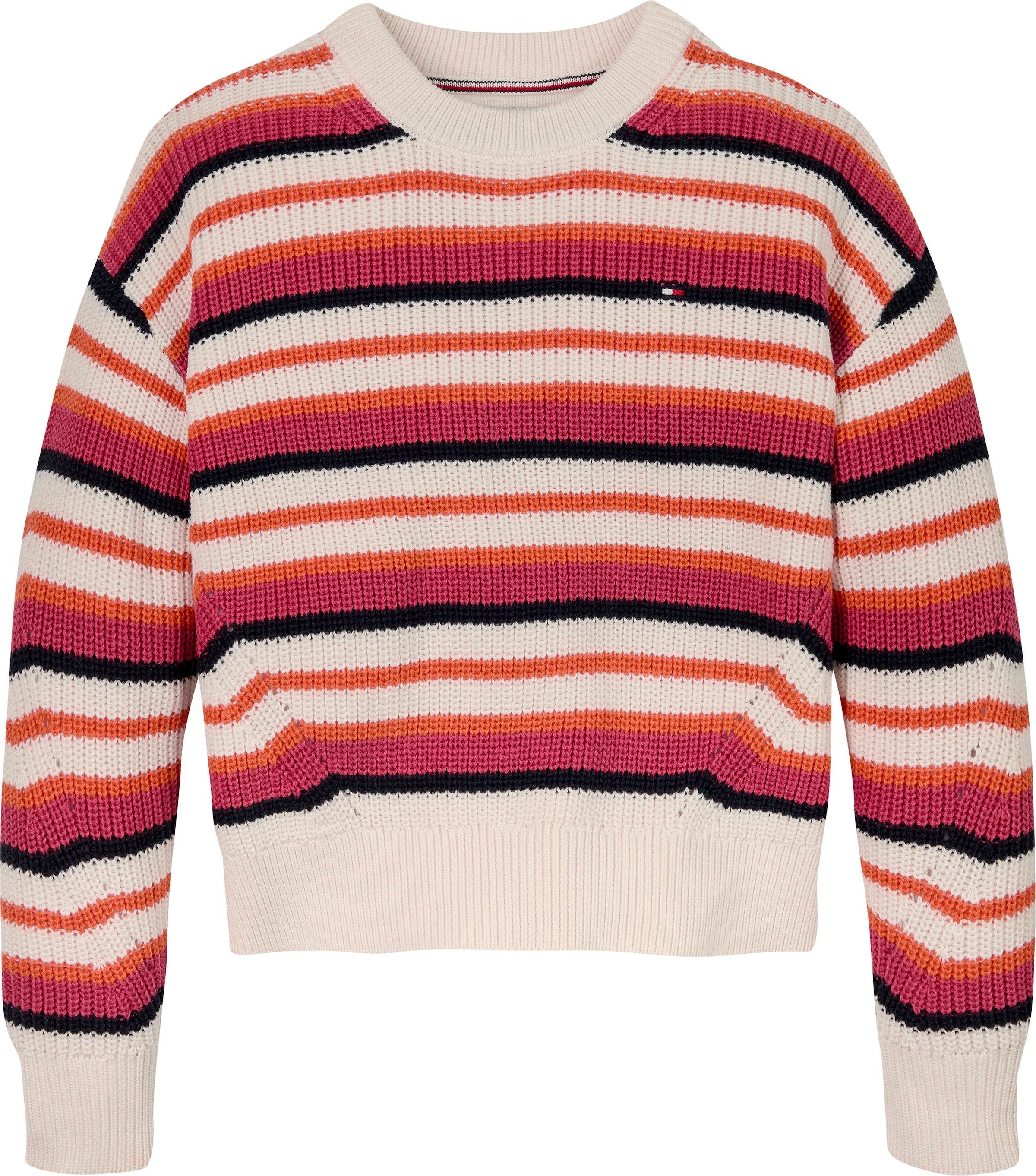 Tommy Hilfiger Strickpullover »ESSENTIAL STRIPE SWEATER«, mit bunten Streifen