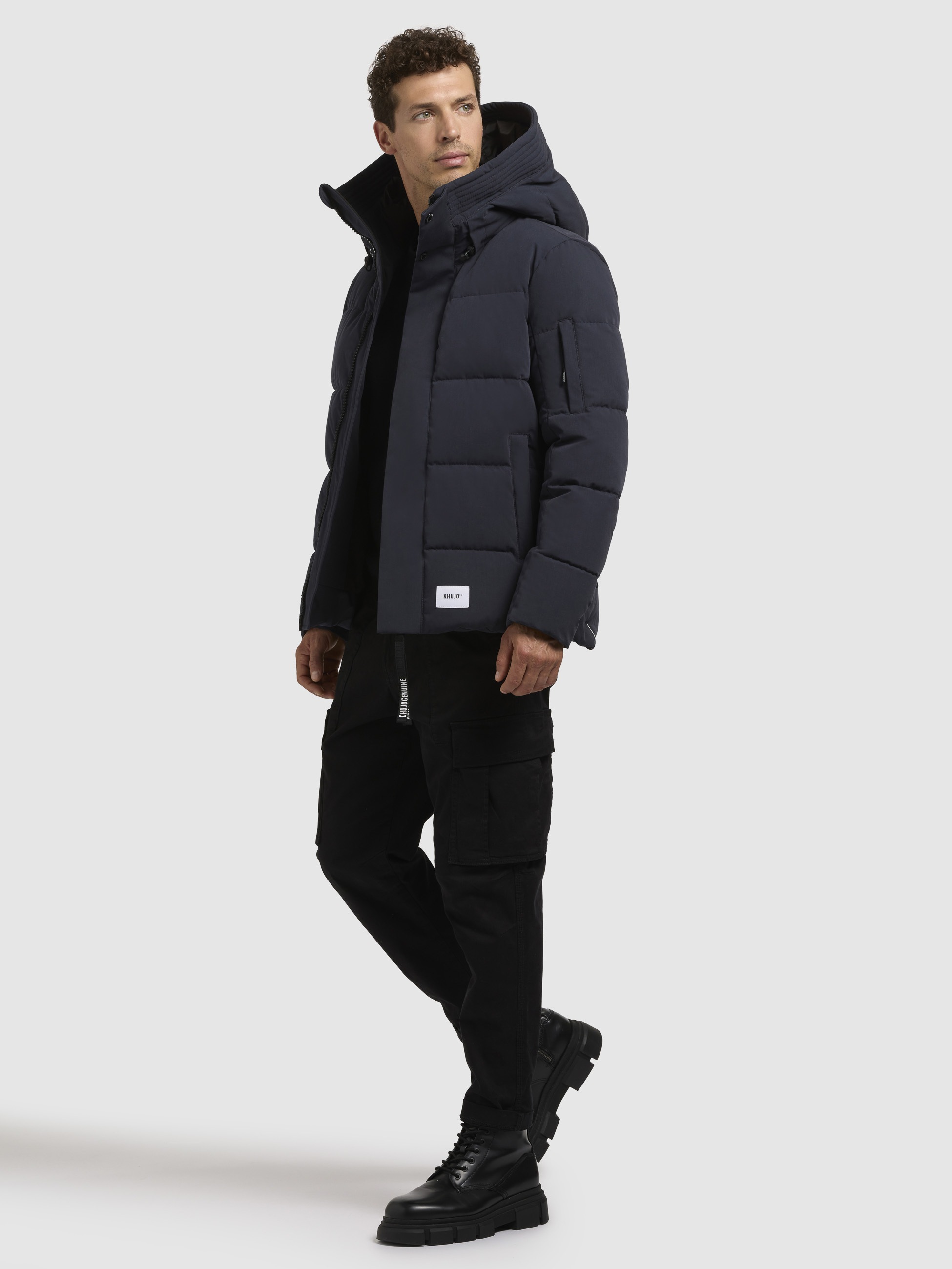 khujo Steppjacke »BARD«, mit Kapuze