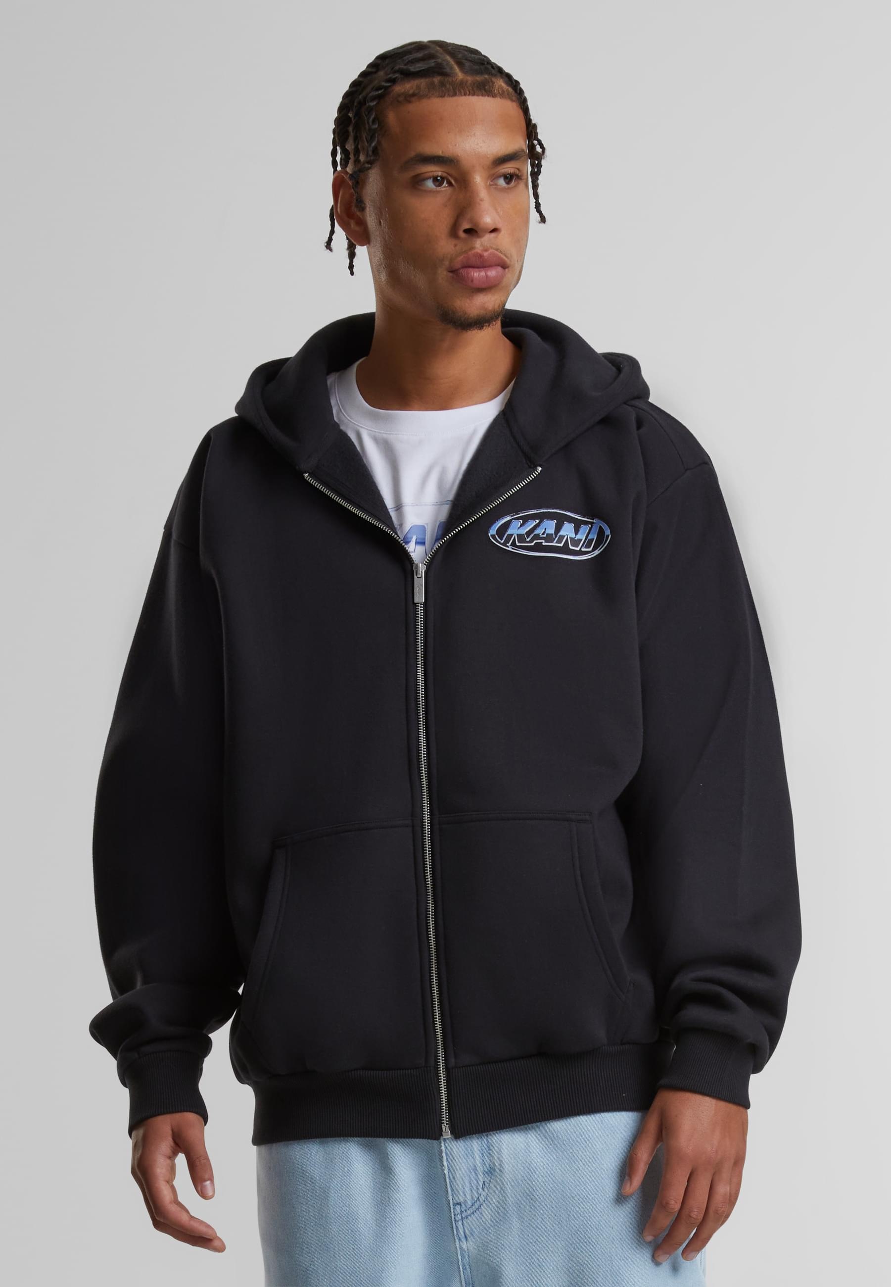 Karl Kani Sweatjacke »Karl Kani Woven Signature Chrome Zip Hoodie«