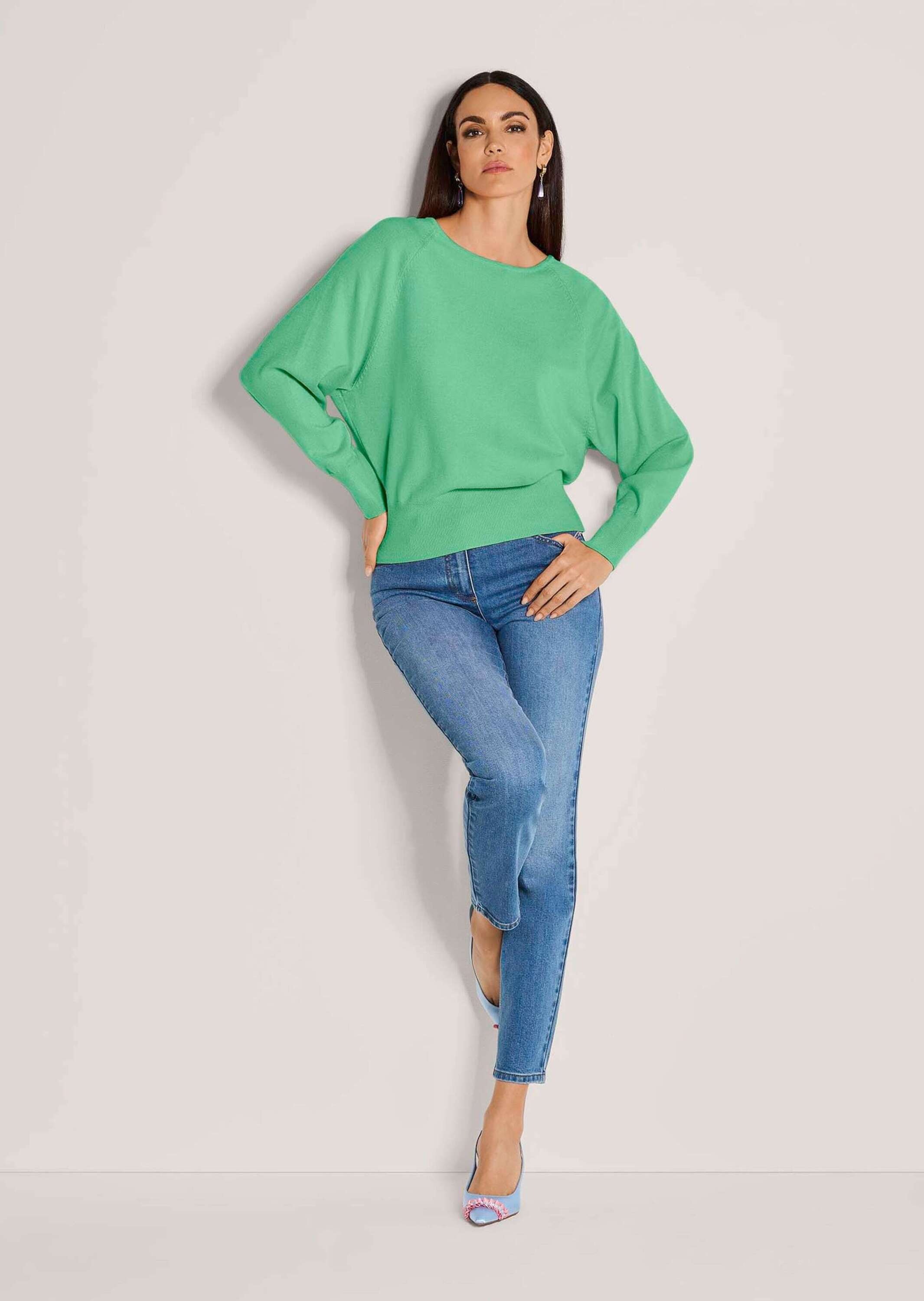 Thumbnail - MADELEINE Longpullover "Pullover Basic Strickpullover mit Fledermausärmeln"