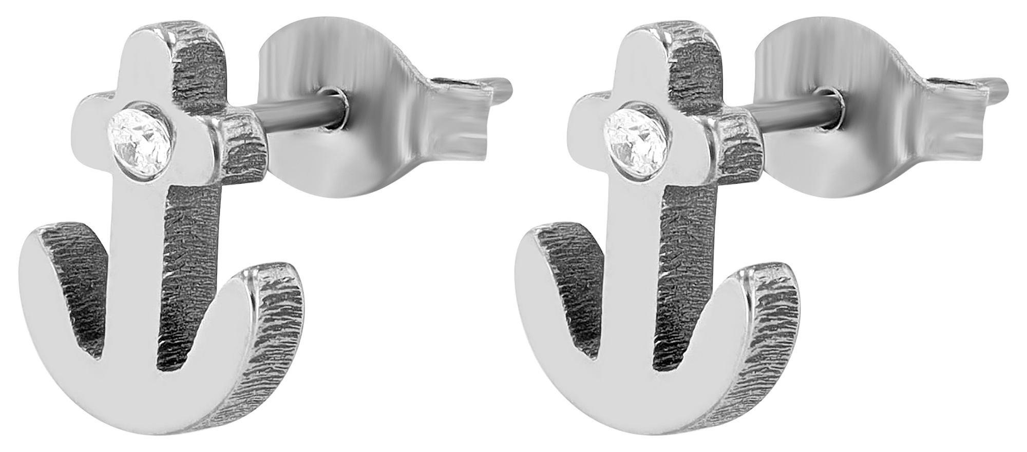 Adelia´s Paar Ohrhänger "Damen Ohrringe aus Titan mit Strass Steinchen" Ges günstig online kaufen