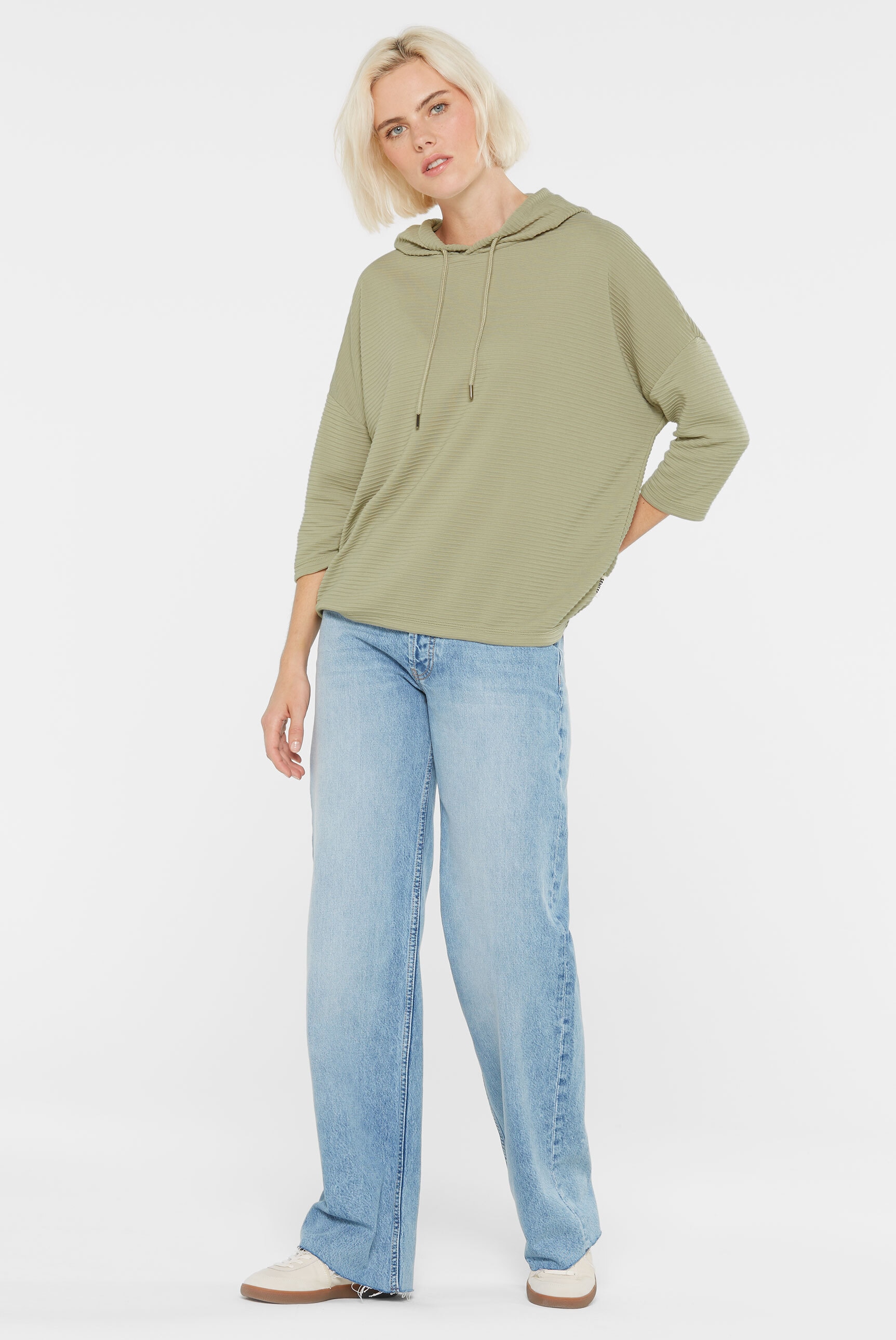 SENSES.THE LABEL Kapuzensweatshirt, mit überschnittenen Schultern