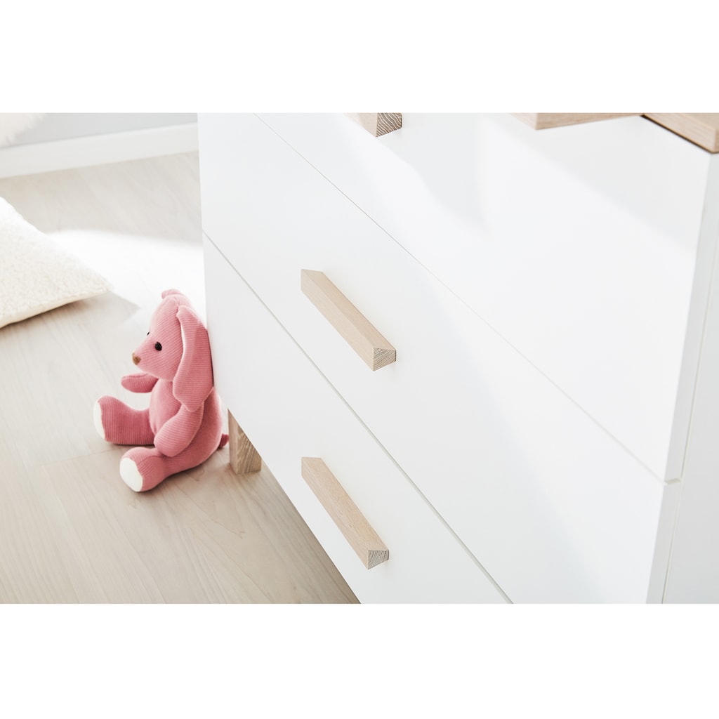 Pinolino® Babyzimmer-Komplettset »Lumi«, (Set, 3 St., Kinderbett, Schrank, Wickelkommode)