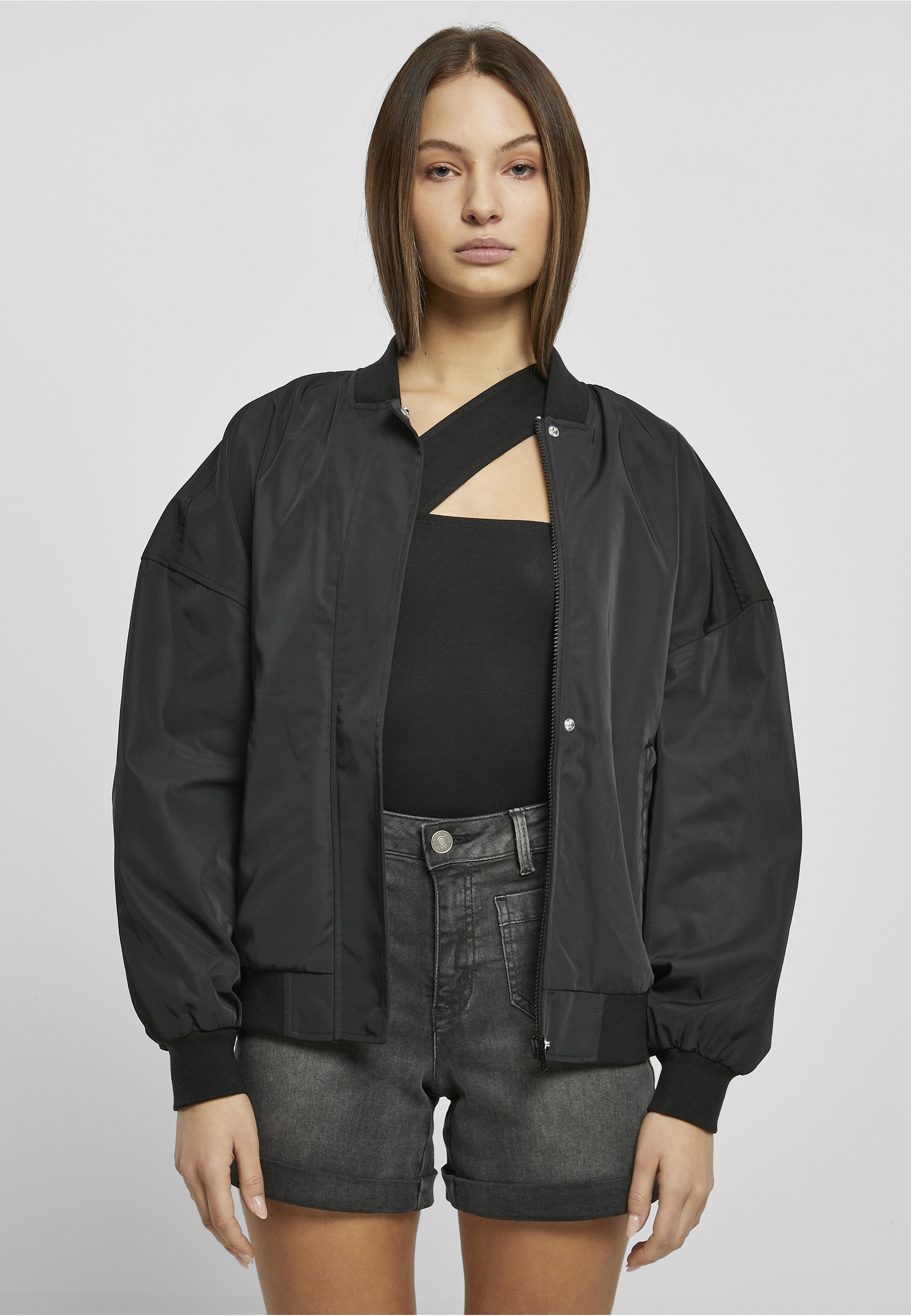 URBAN CLASSICS Bomberjacke »Urban Classics Damen« 1 Stk. tlg. ohne Kapuze