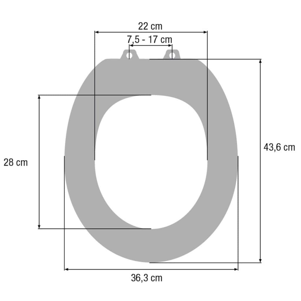 CORNAT WC-Sitz »Flaches Design - Pflegeleichter Duroplast - Quick up«