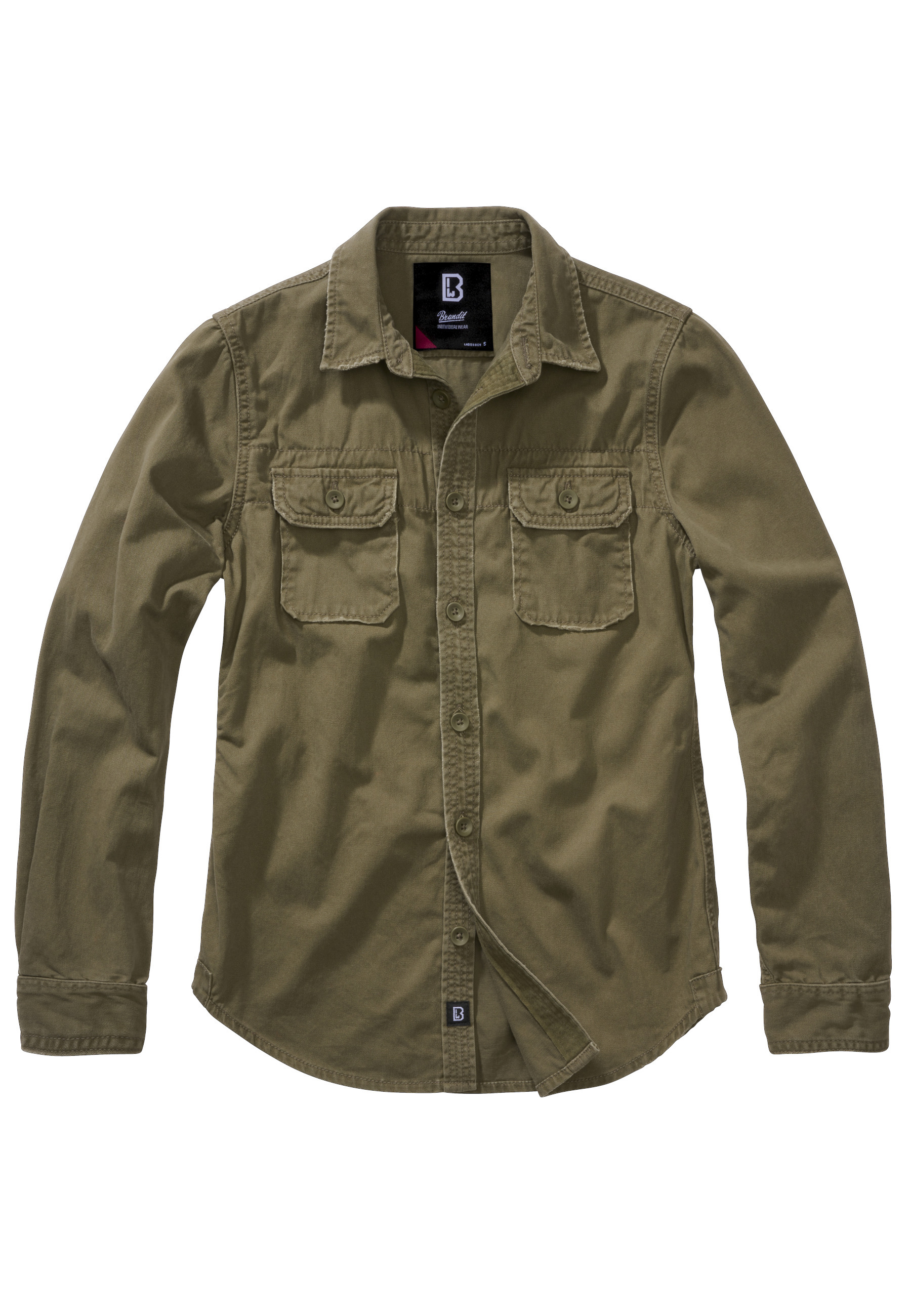 Brandit Businesshemd "Brandit Damen Ladies Vintageshirt Longsleeve" 1 Stk.