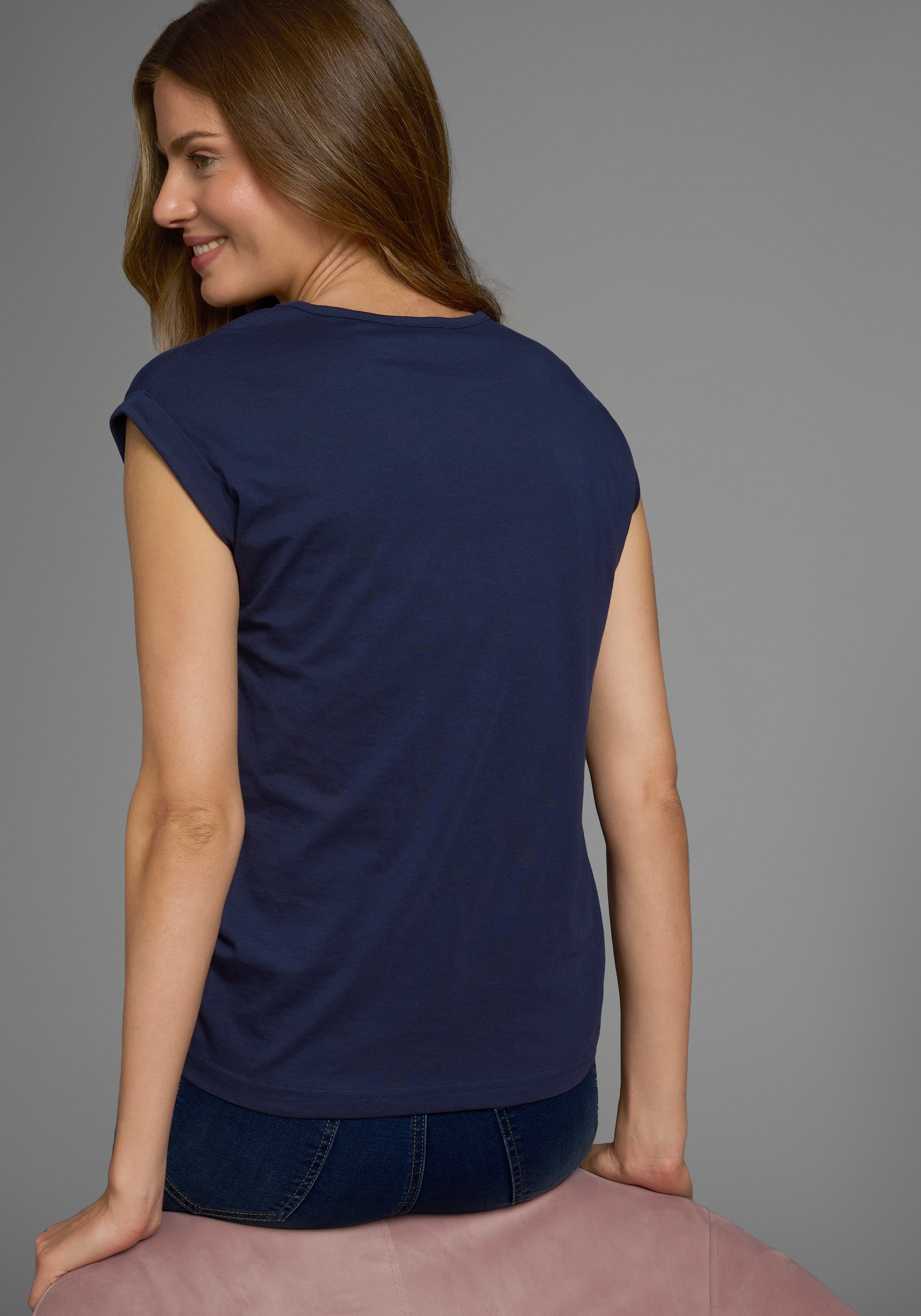 Boysen's T-Shirt, Kurzarm, unifarben, Rundhals, für Freizeit und Alltag