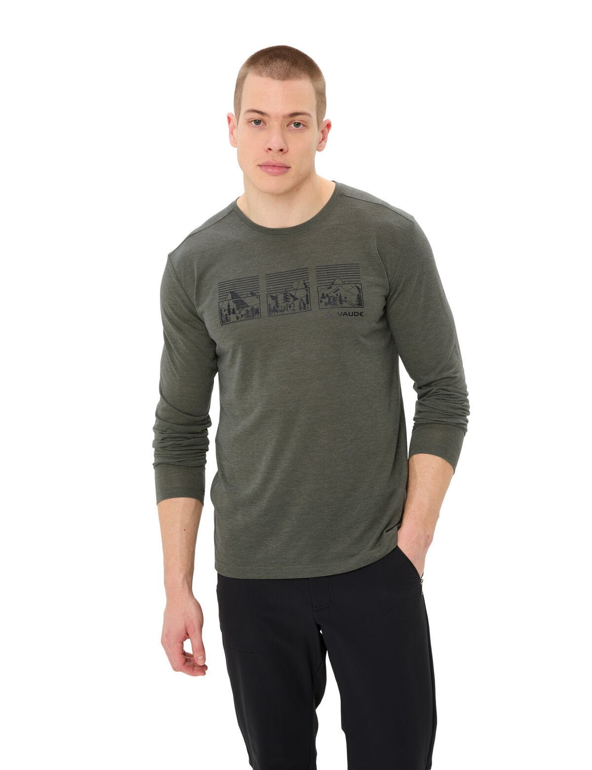 VAUDE Langarmshirt »MEN'S ROSEMOOR LS T-SHIRT III«, (1 tlg.)
