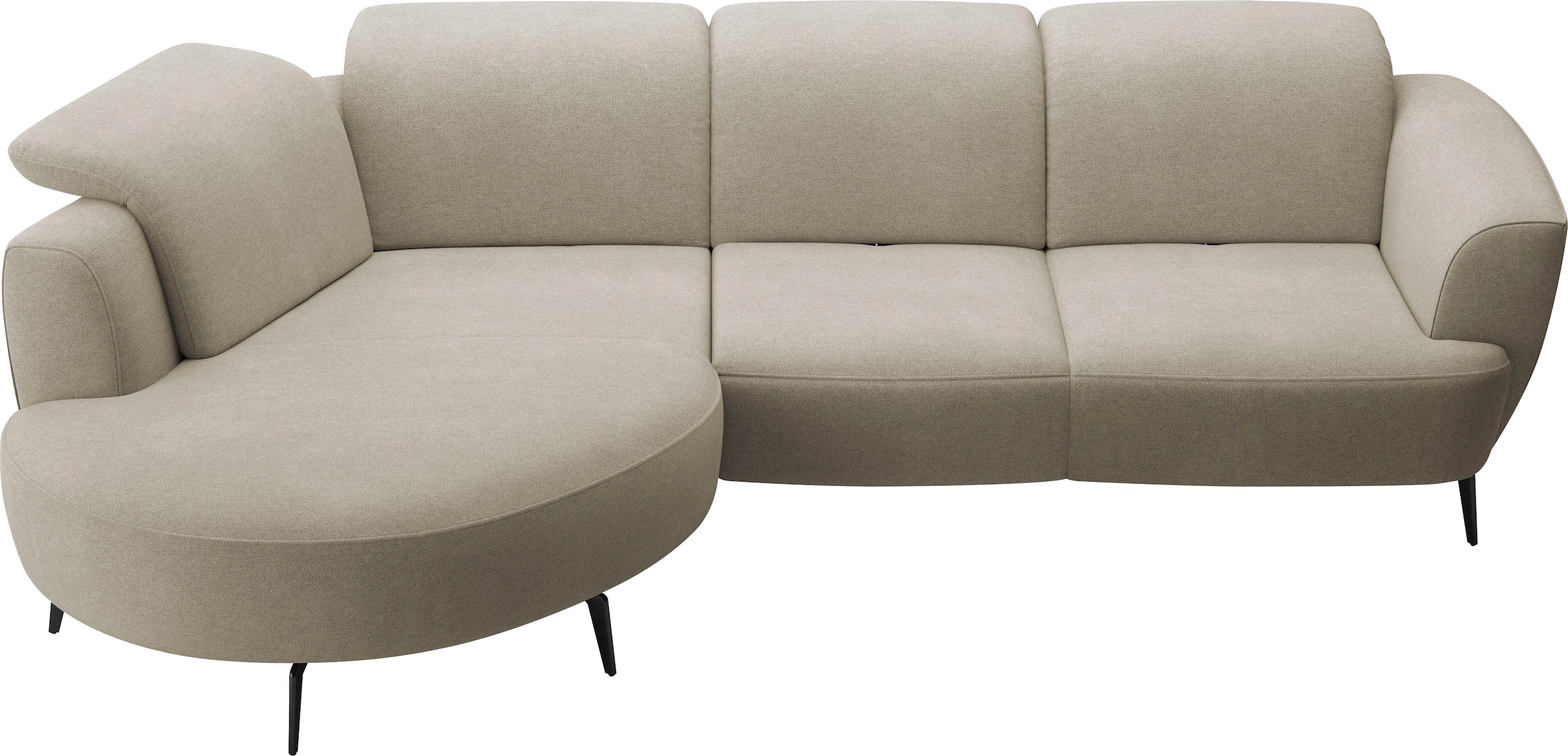 sit&more Ecksofa »Zoe«, ink.Sitztiefenverstellung, wahlweise mit Kopfteilverstellung