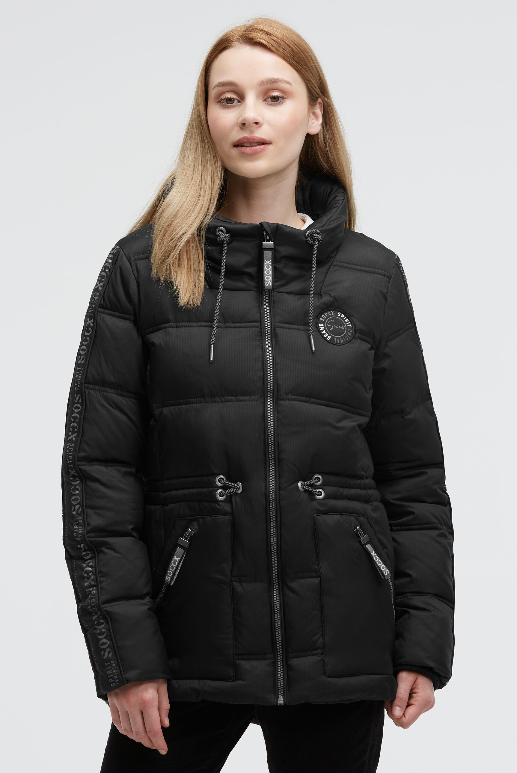 SOCCX Winterjacke, mit Kapuze, mit integrierter Kapuze günstig online kaufen