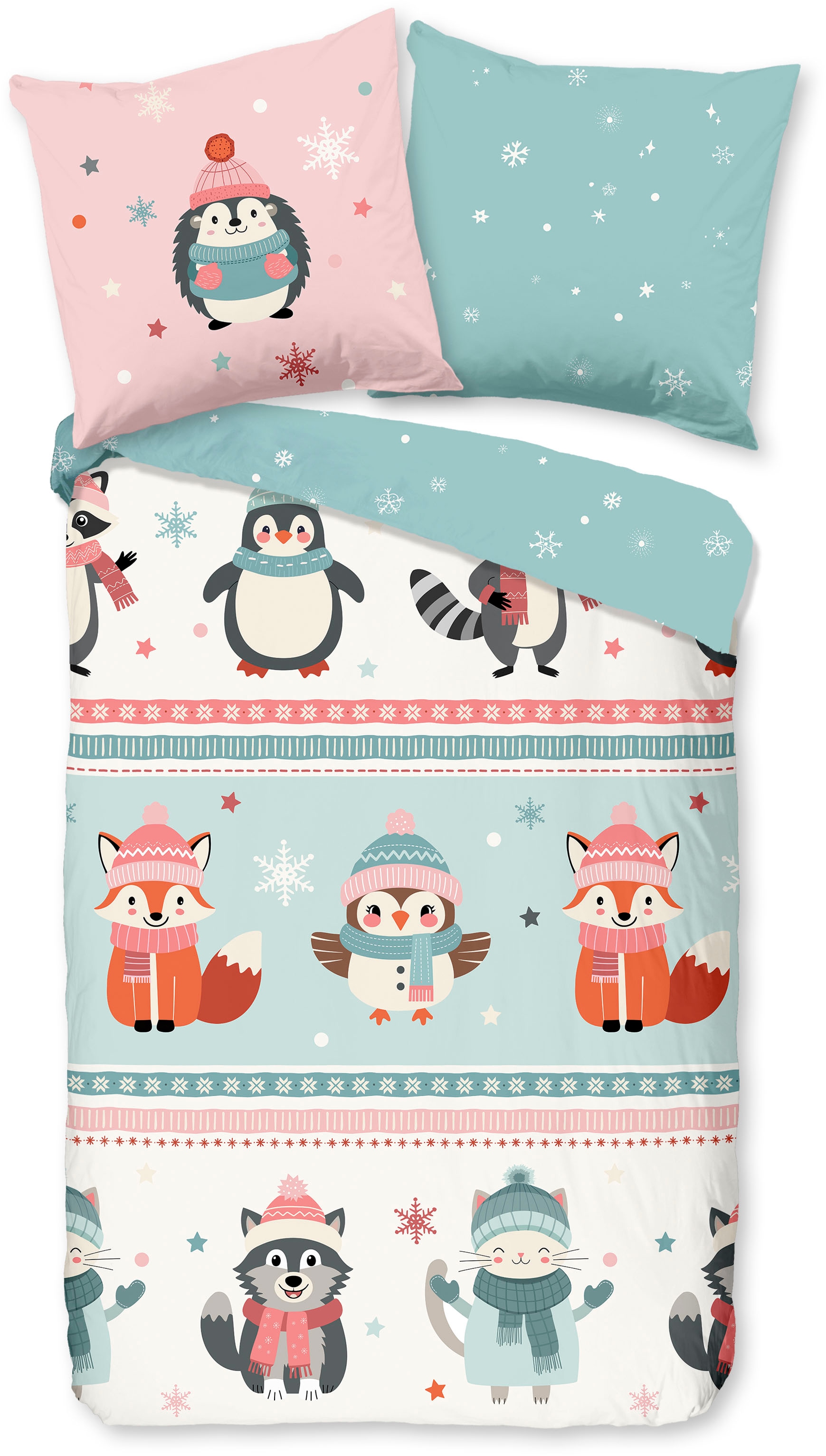 good morning Kinderbettwäsche "Turr" 2 Stk. tlg. Flanell Biber, 135x200, Wa günstig online kaufen