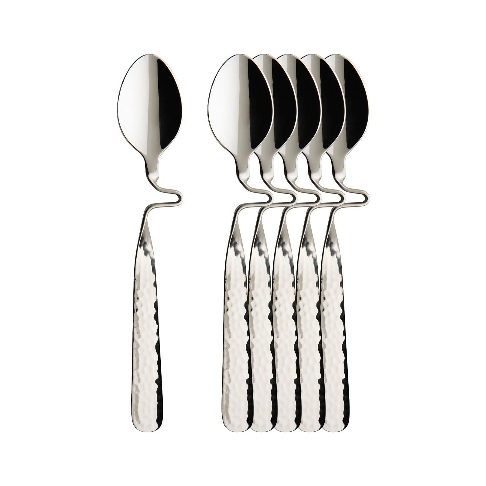 Villeroy & Boch Esslöffel "Kaffeelöffel NewWave Caffè Spoon 17,5 cm 6er Set silber" Spülmaschinenfest