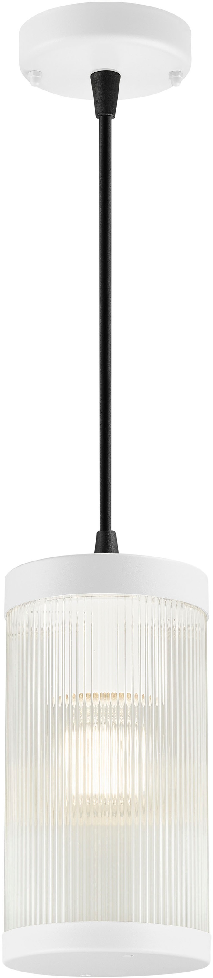 Nordlux Pendelleuchte »Coupar«, robustes, pulverbeschichtetes Metall, Gerippter Diffusor erzeugt ein angenehmes Licht, für Leuchtmittel E27