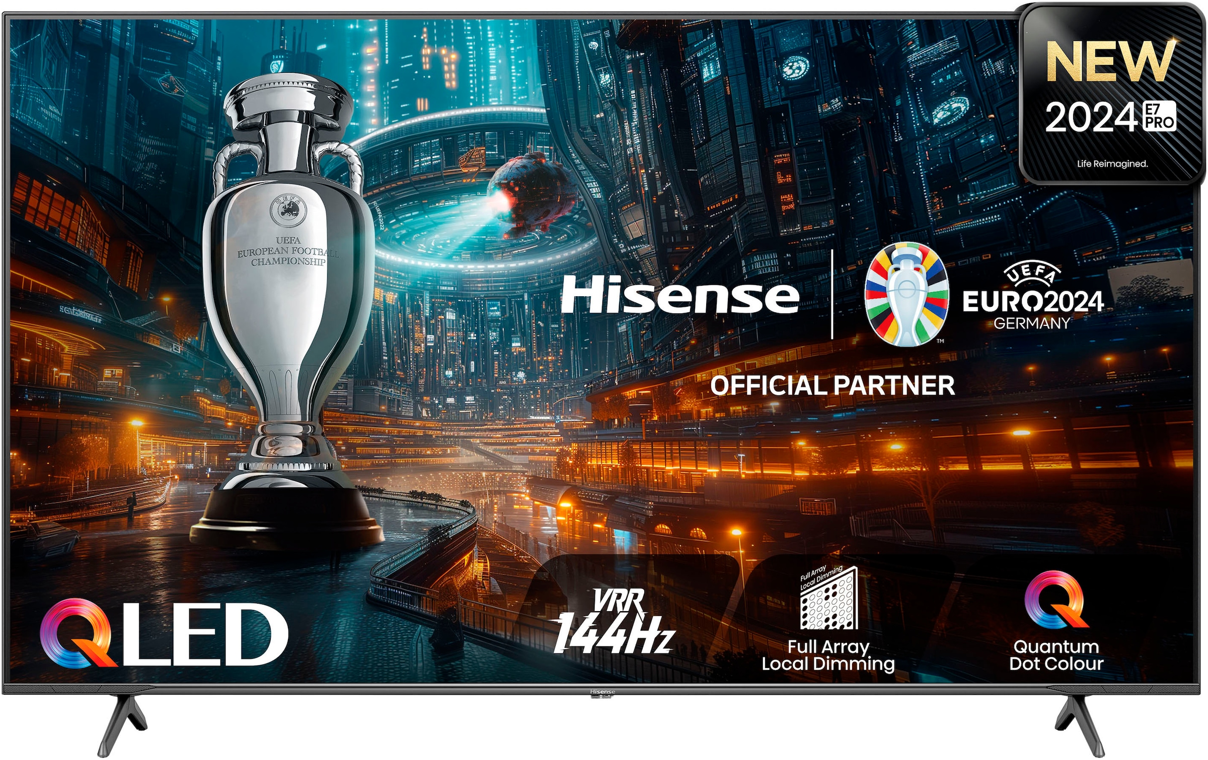 Hisense QLED-Fernseher 139 cm/55 Zoll 4K Ultra...
