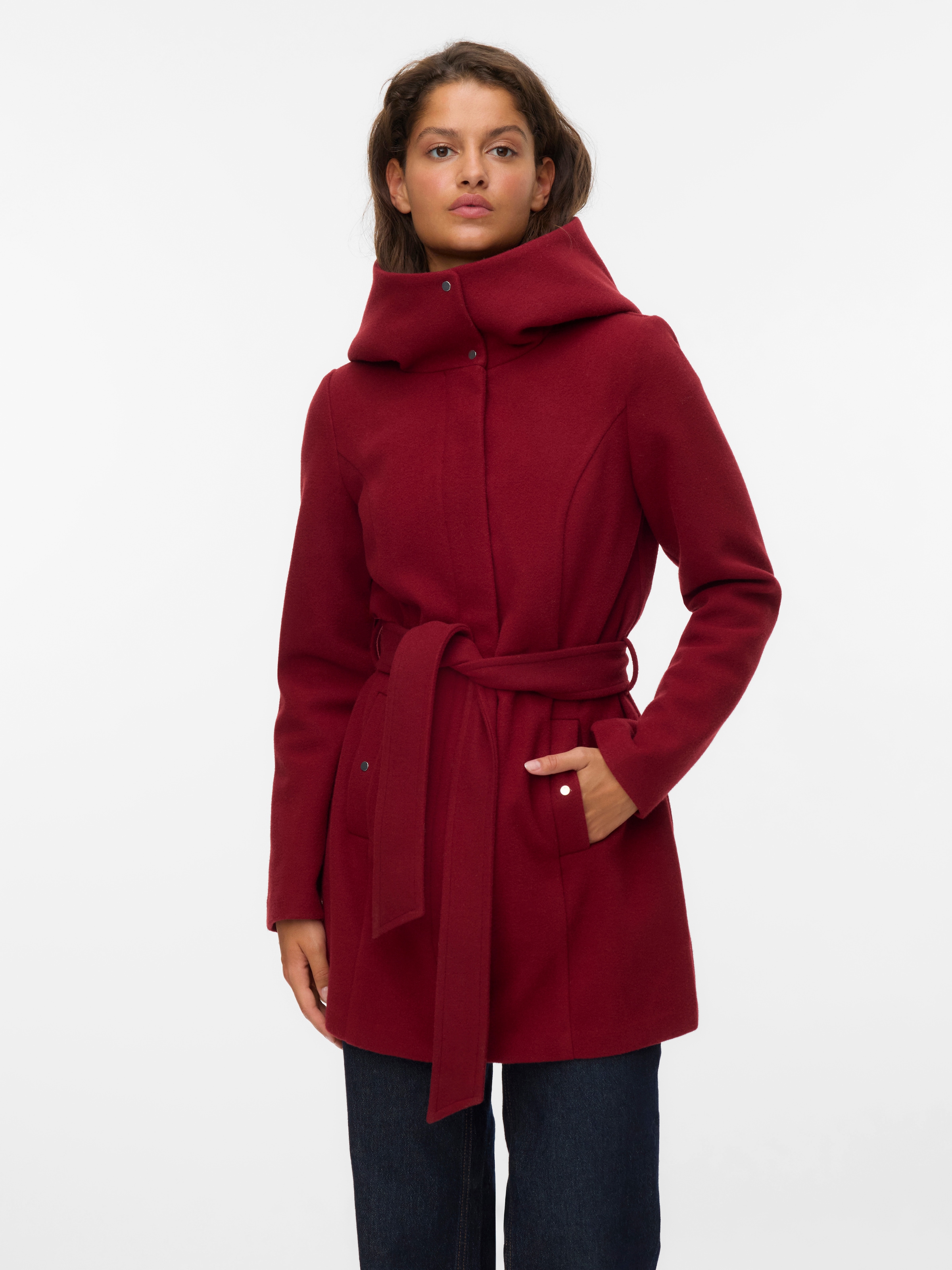 Vero Moda Langjacke "VMPOPLIVA JACKET GA BOO", mit Kapuze günstig online kaufen