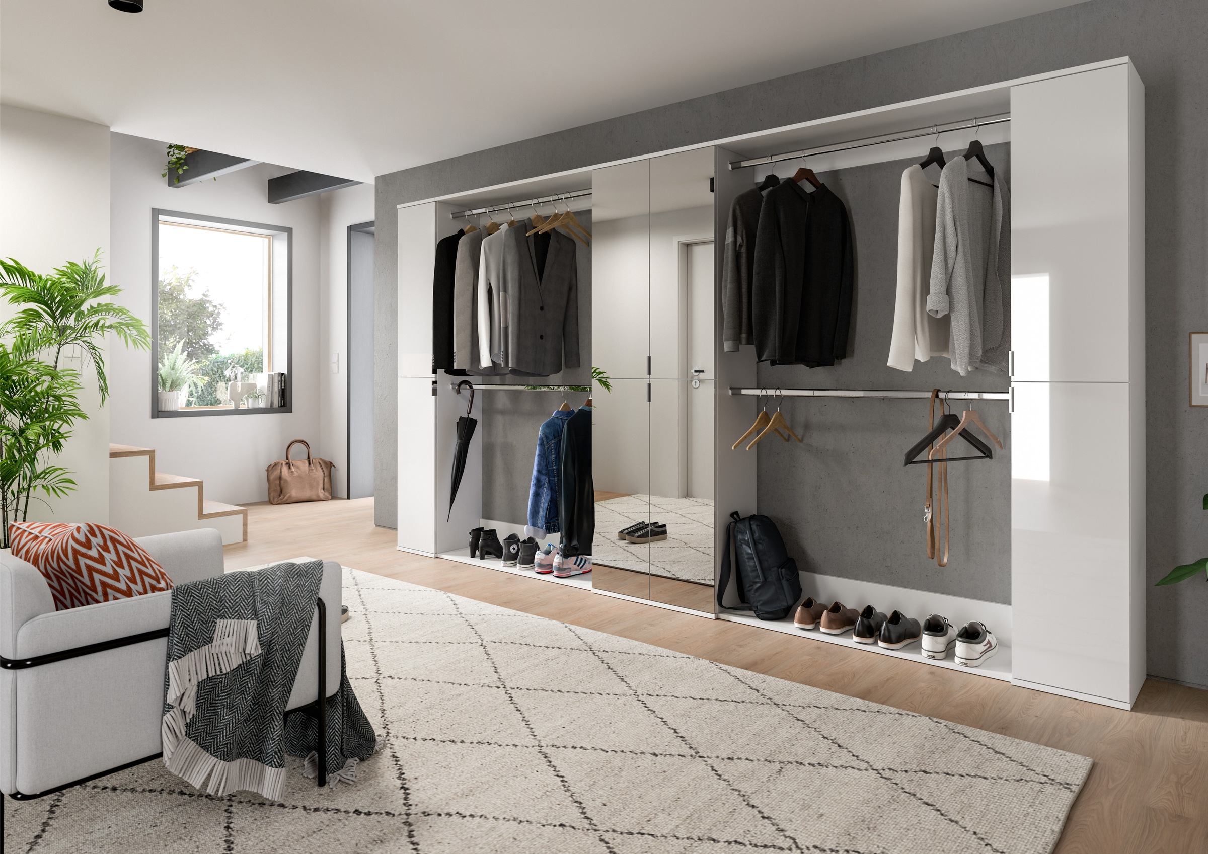 Home affaire Garderoben-Set "Trondheim, Garderobenset 5-tlg. Breite 341 cm, günstig online kaufen