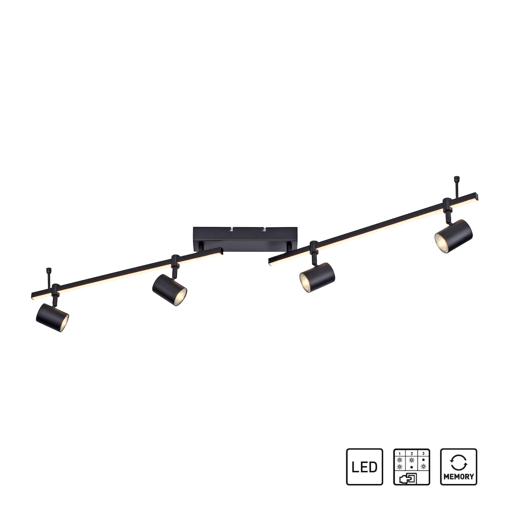 Paul Neuhaus LED Deckenleuchte »BARIK«, separat steuerbar, inkl. Leuchtmittel 4 x GU10 / 4,50Watt