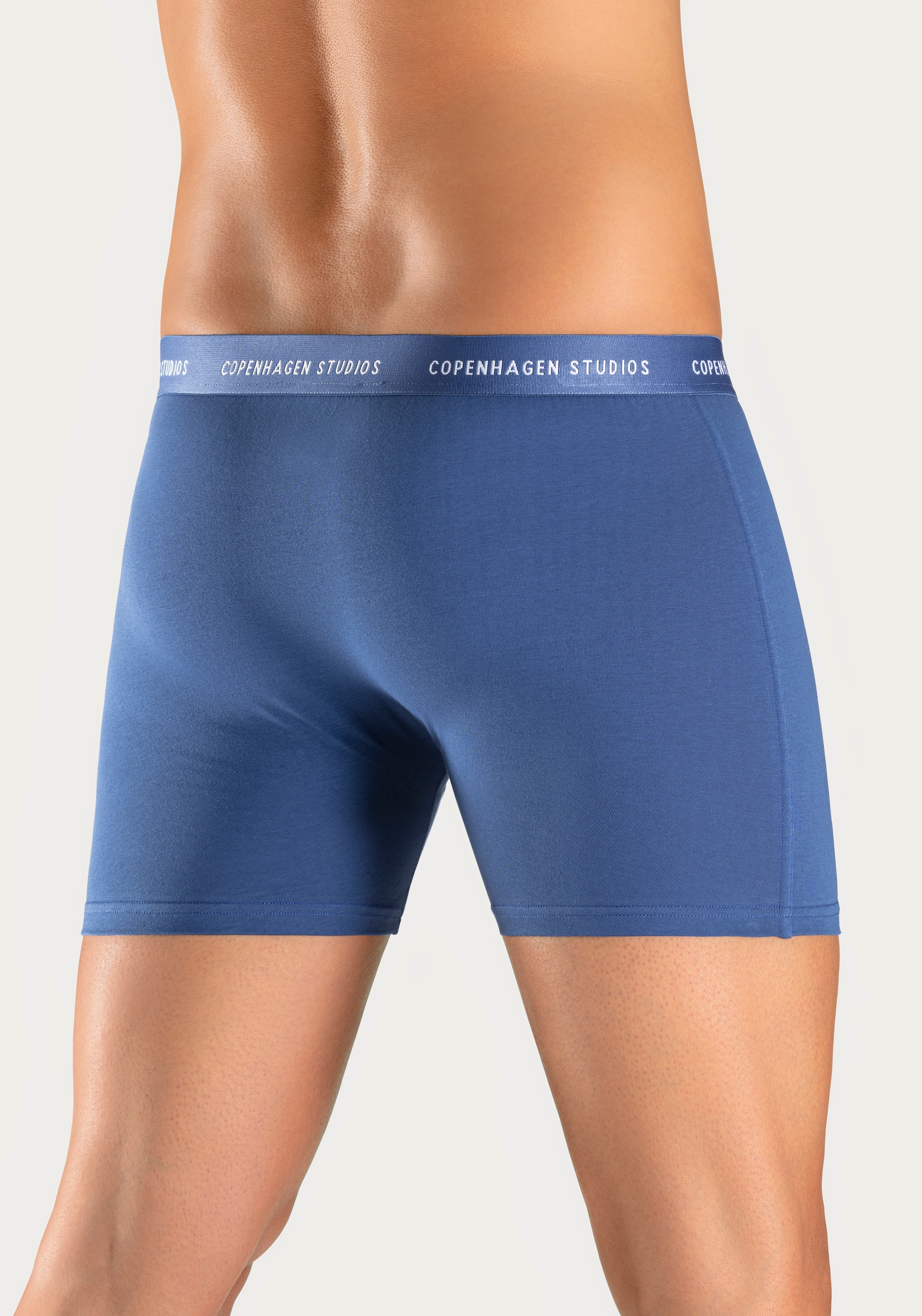 Copenhagen Studios Boxer »Boxershorts für Herren«, (3 St.), mit längerem Bein und Logobund