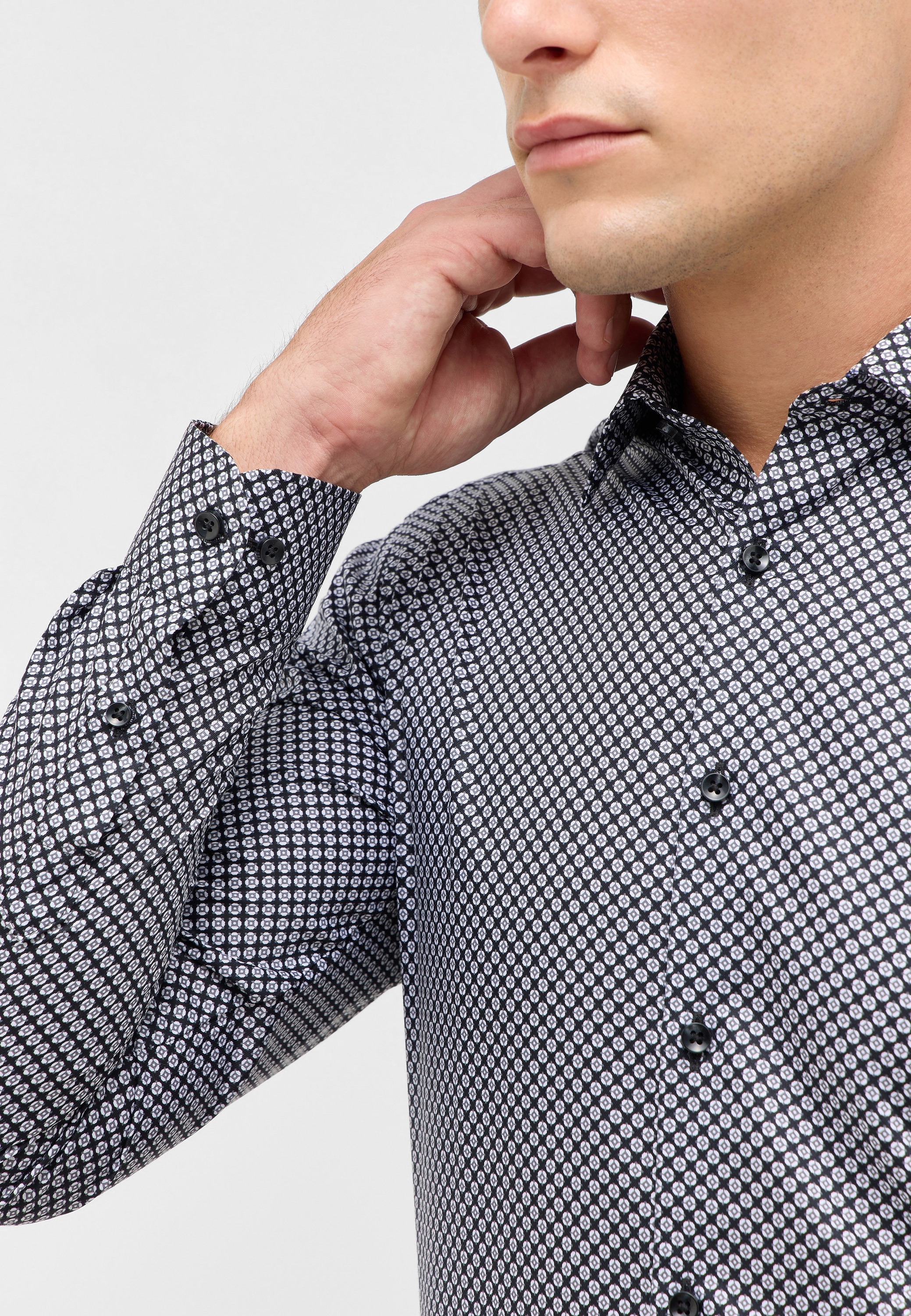 Eterna Langarmhemd »SUPER SLIM« NON IRON (bügelfrei)