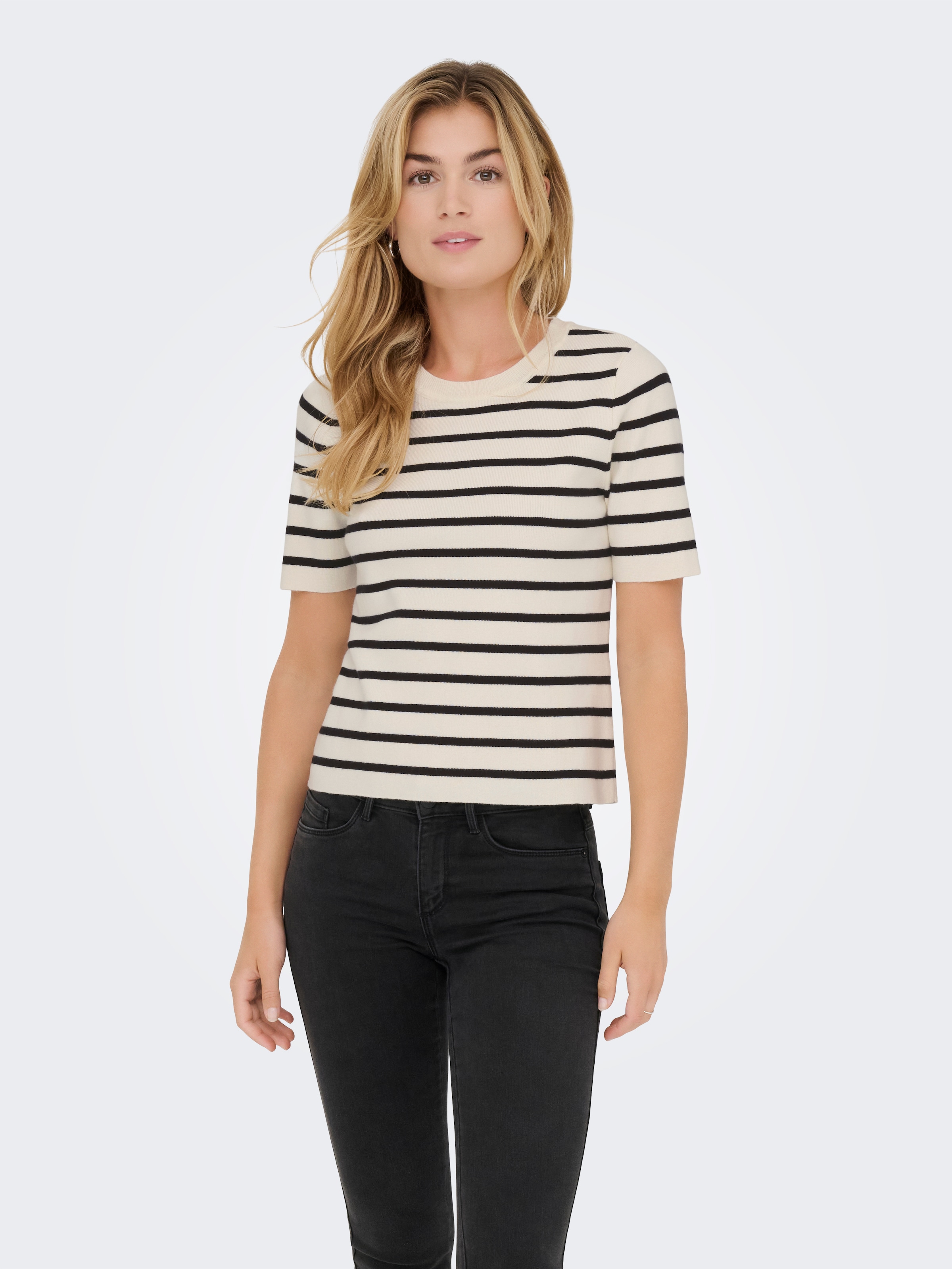 ONLY Kurzarmpullover "ONLFIE 2/4 PULLOVER NOOS KNT" günstig online kaufen