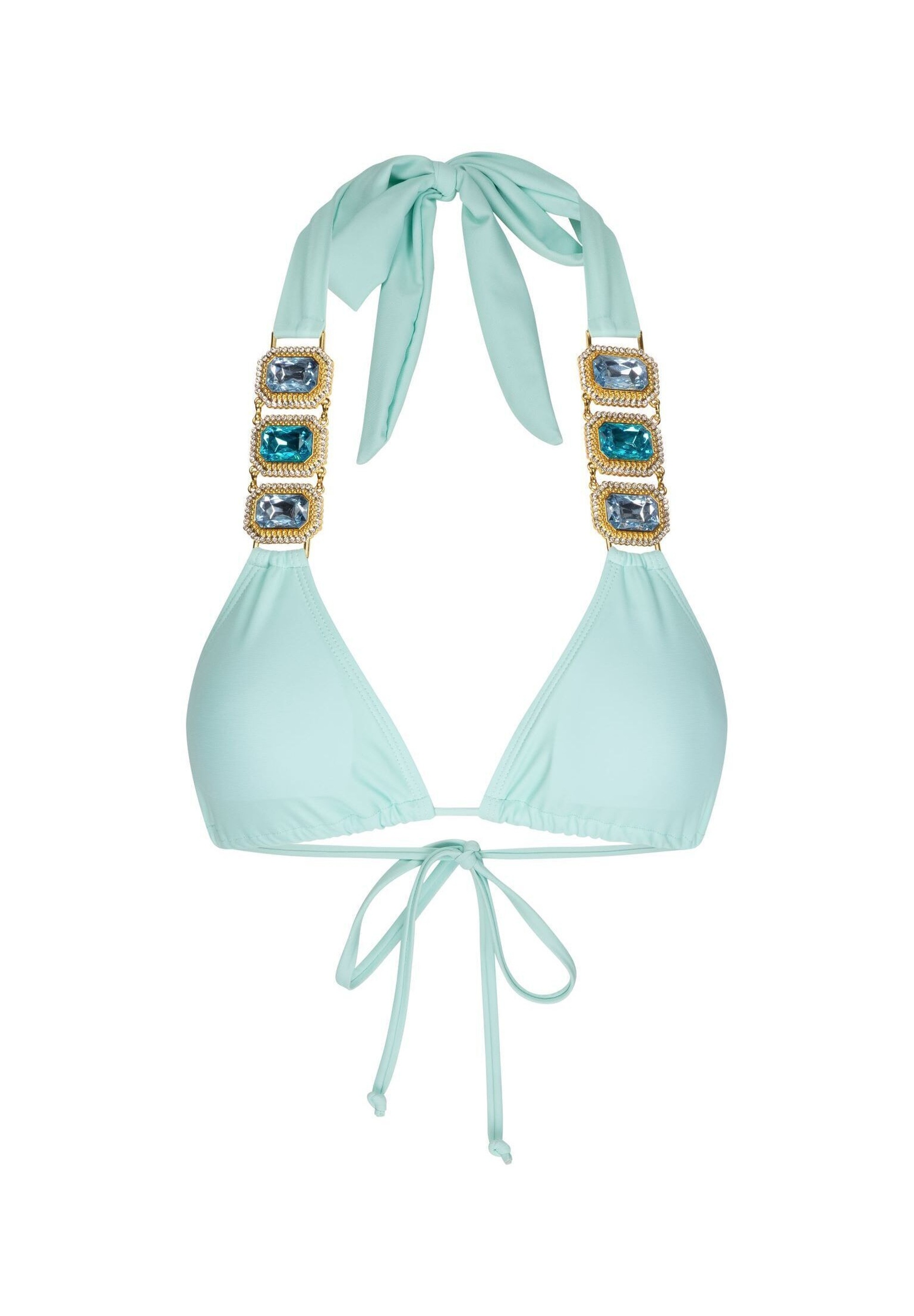 Moda Minx Triangel-Bikini-Top »Boujee Triangel Top«, (1 St.), mit stilvollem Steinbesatz