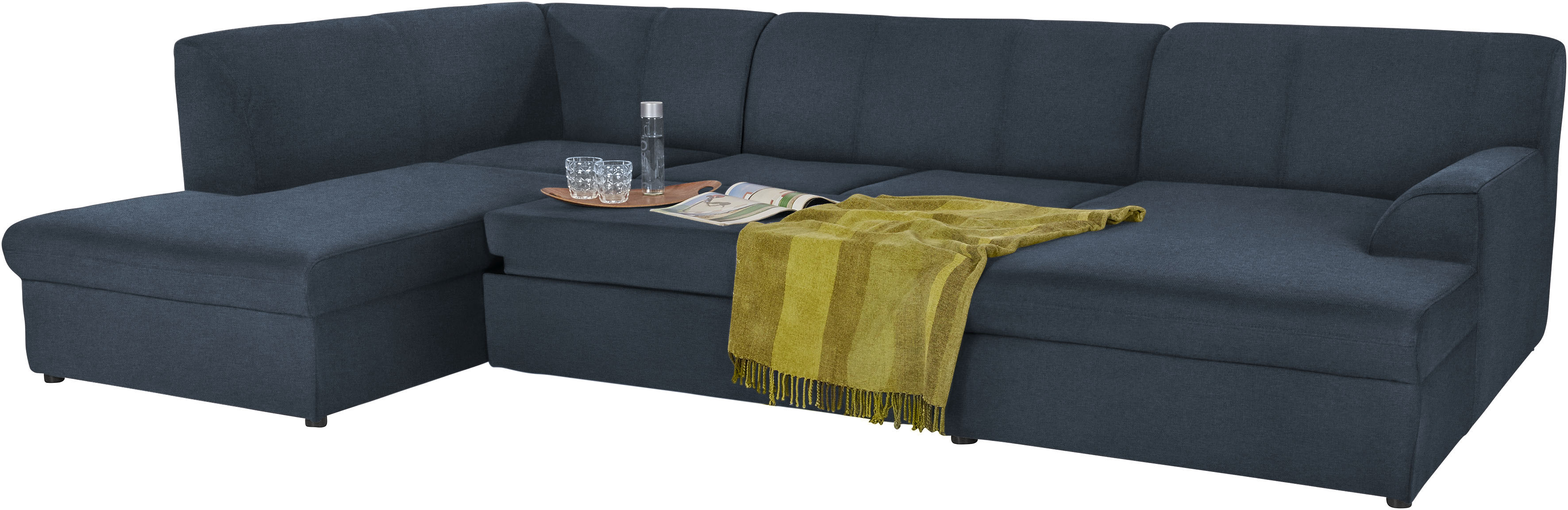 Thumbnail - DOMO collection Wohnlandschaft "Topper, elegant und zeitlos, komfortabel, U-Form", wahlweise mit Bettfunktion