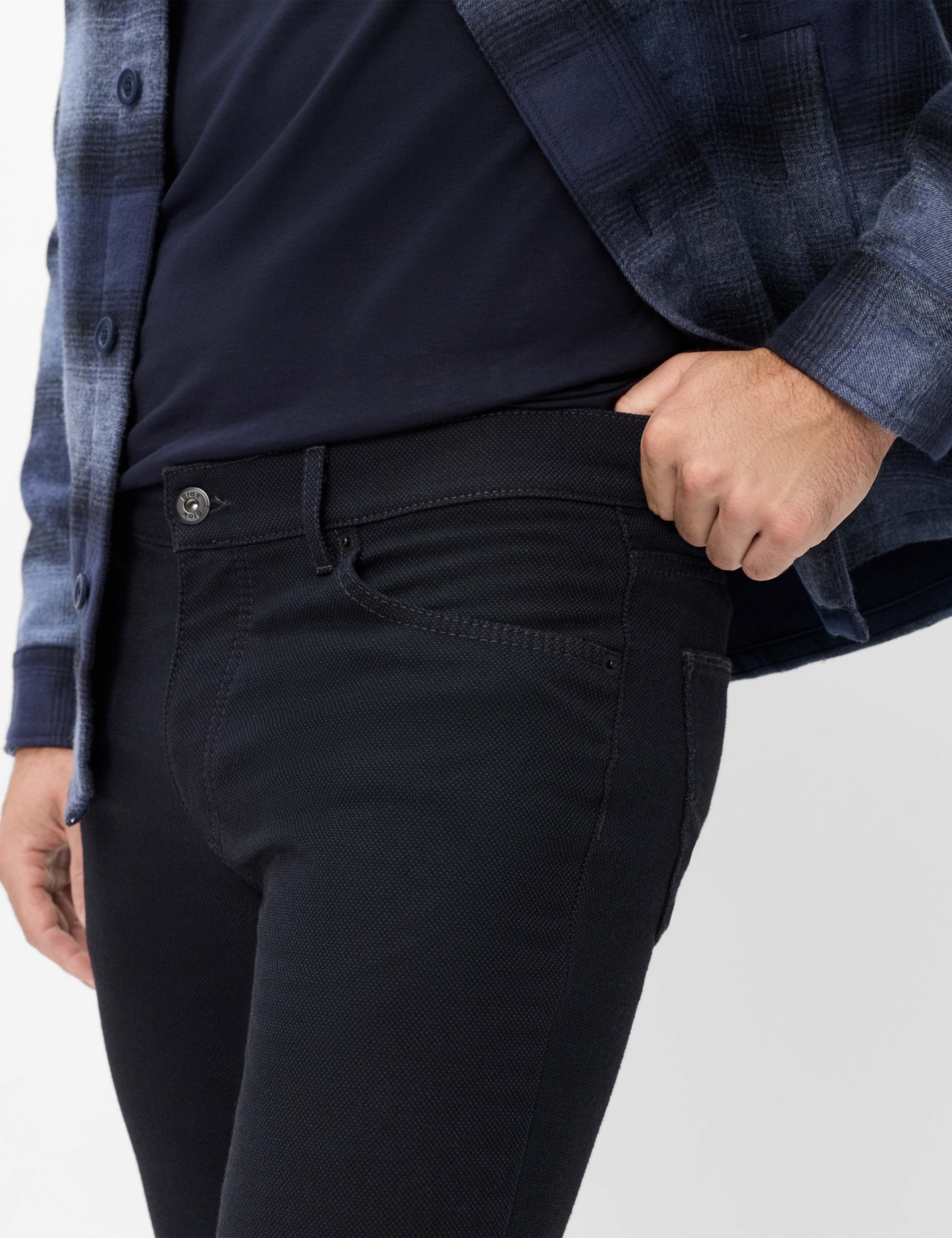 Brax 5-Pocket-Hose »Style CADIZ«  Woolook: Five-Pocket-Hose im Straight Fit