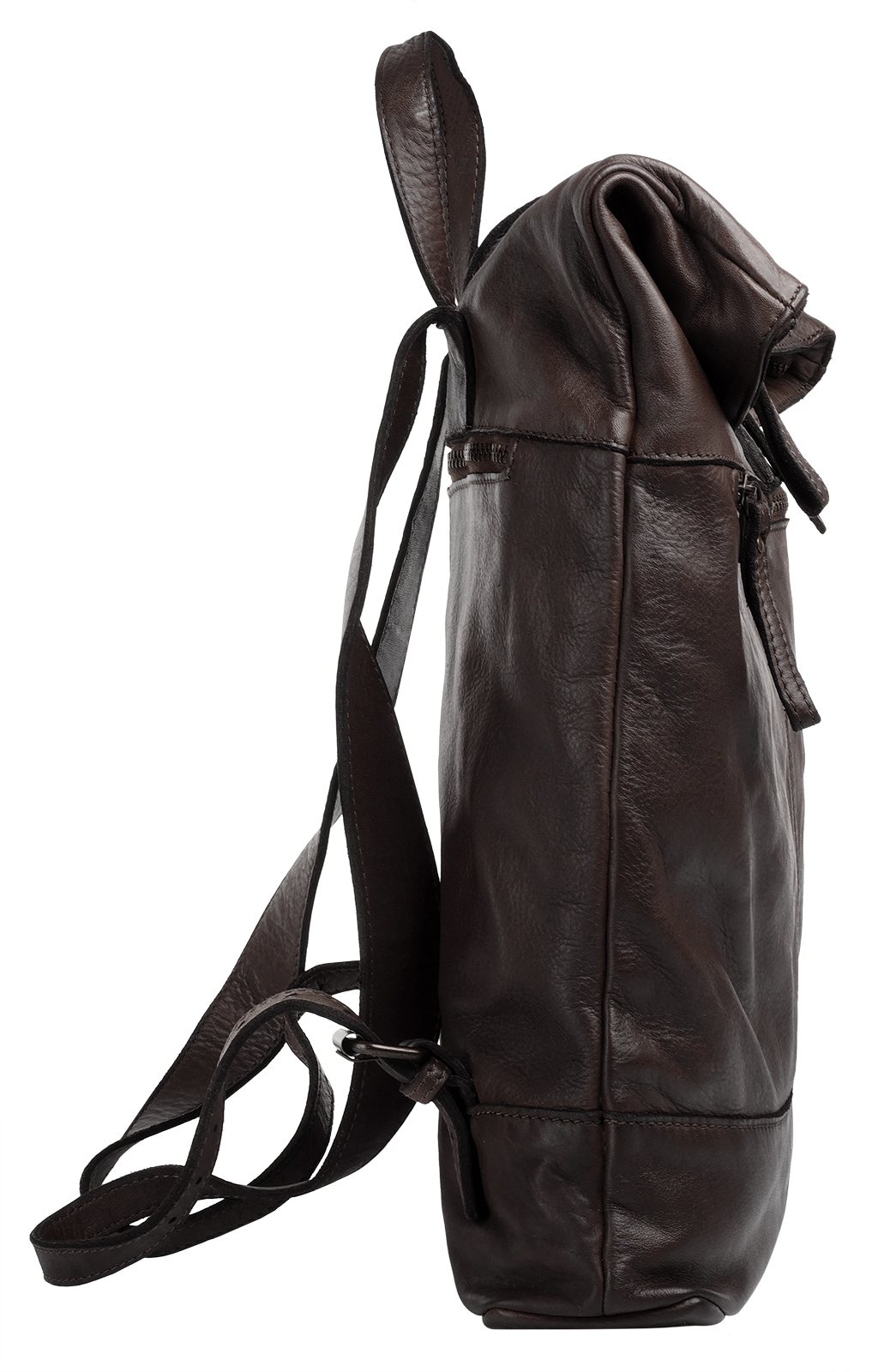 forty° Tagesrucksack, echt Leder, Made in Italy