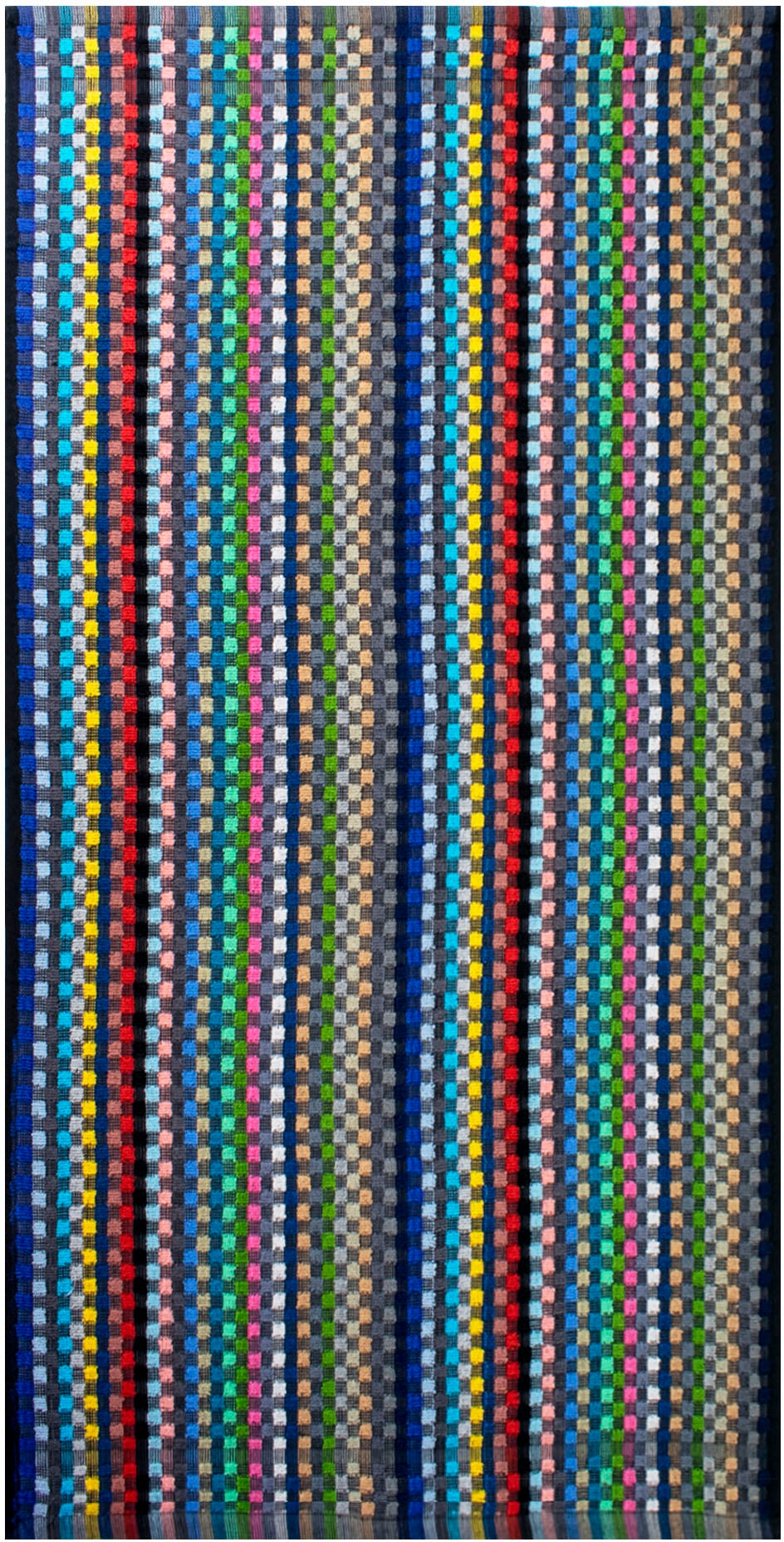 Handtuch »Frottier Grubentuch, 50x90 cm«, (5 St.), Multicolor kariert aus Baumwolle