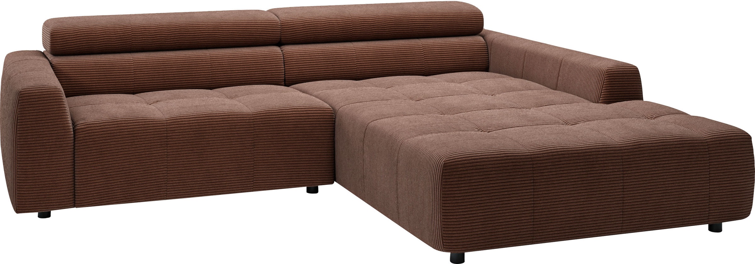 Thumbnail - 3C Candy Ecksofa "Denver auch mit Cord- und Easy care-Bezug, Kopfteilverstellung L-Form", wahlweise. mit motorischer Sit...