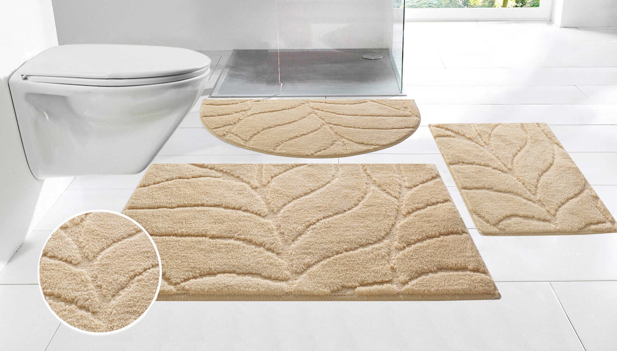 my home Badematte "Epense, Badvorleger, Badezimmer Teppich, Duschmatte mit günstig online kaufen
