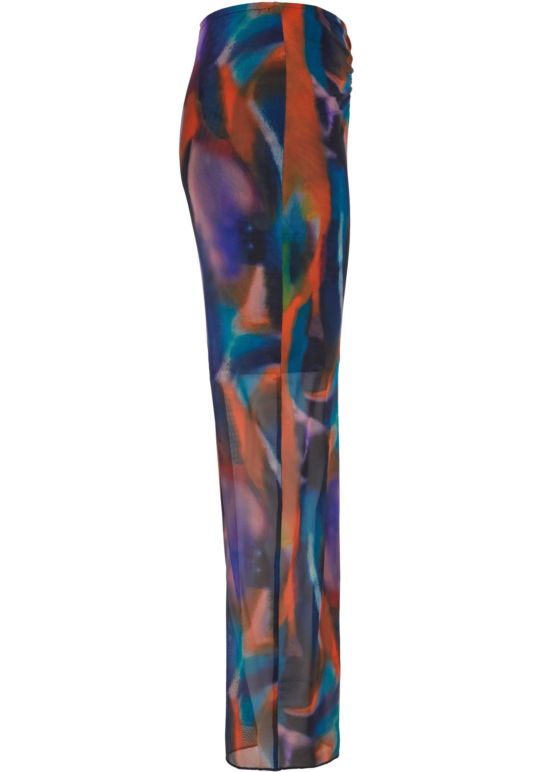 URBAN CLASSICS Sommerrock »Urban Classics Damen Ladies AOP Mesh Tube Skirt«, (1 tlg.)
