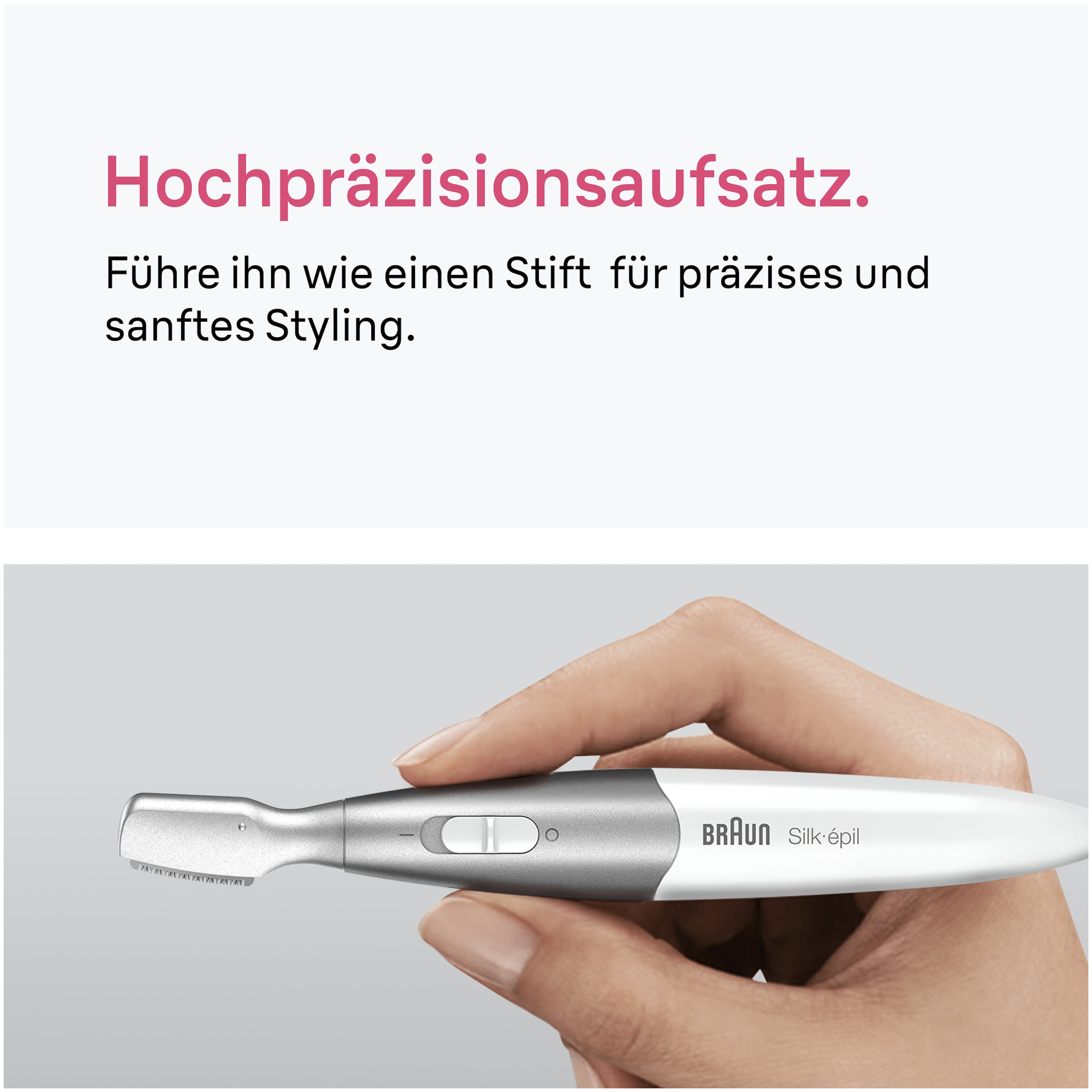 Braun Körper- und Bikinitrimmer »FG1100« Silk·épil Bikini Trimmer, Präzisions-Trimmer & Styler, +4 Extras, Weiß